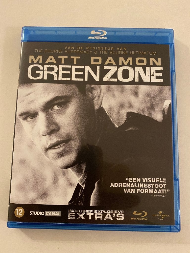 Green zone (Matt Damon )Blu-Ray.VERZENDEN MOGELIJK!!, Cd's en Dvd's, Ophalen, Zo goed als nieuw, Actie