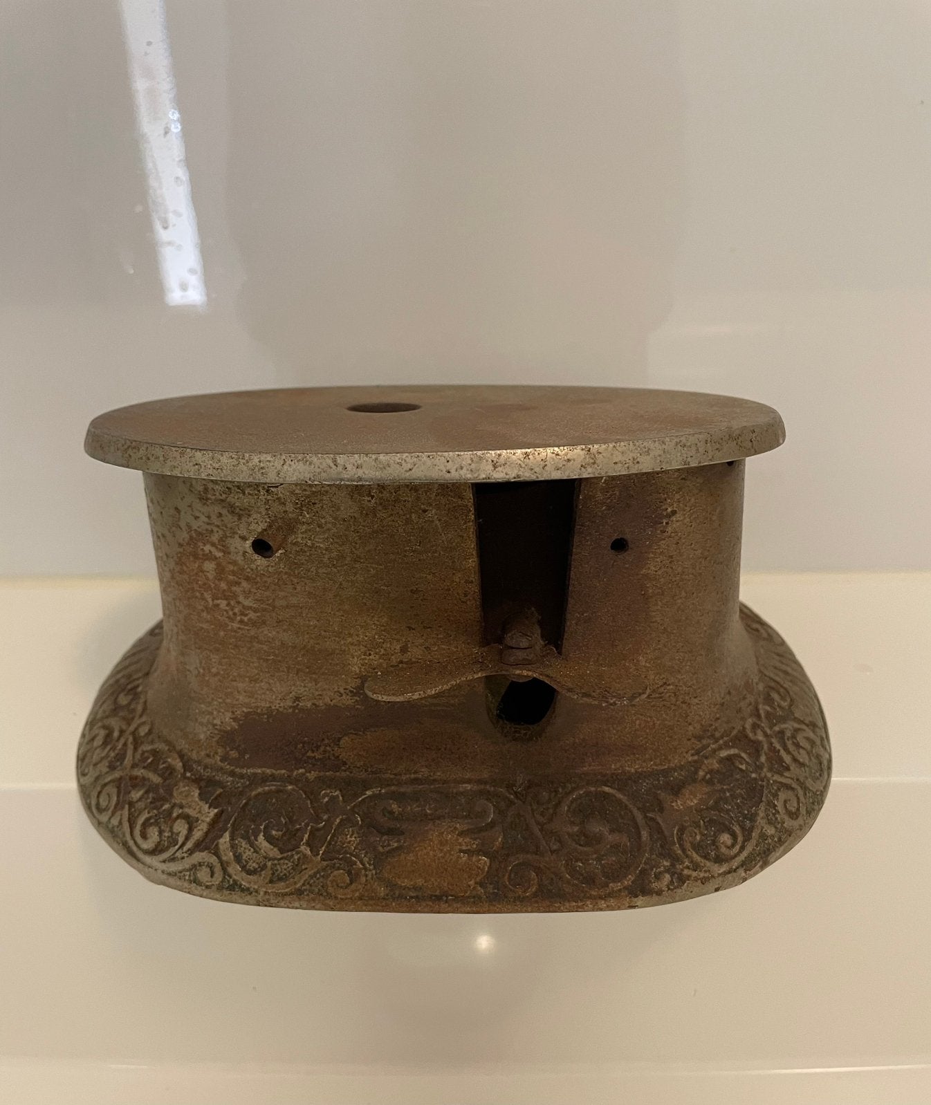 Antieke sigarenknipper van The Brunhoff Mfg. Co., Ophalen of Verzenden, Gebruikt