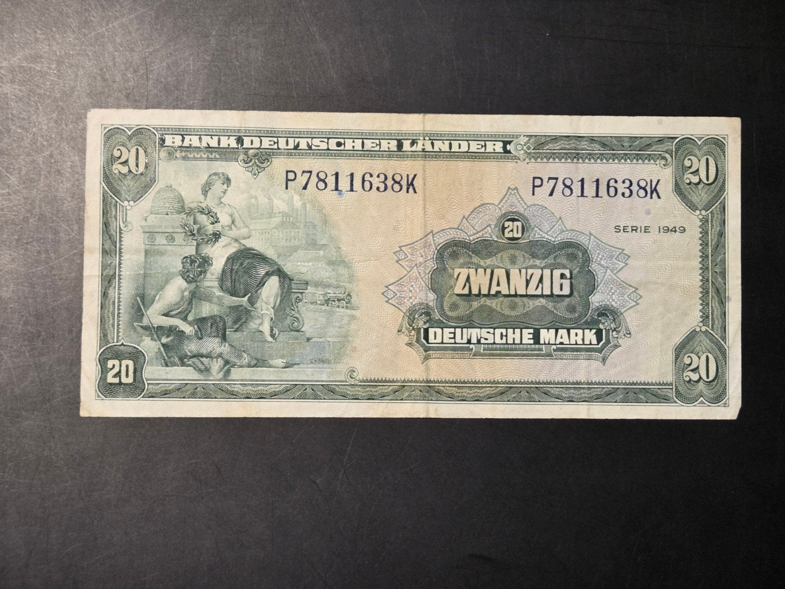 Germany 20 mark 1949 VF, Ophalen of Verzenden, Duitsland
