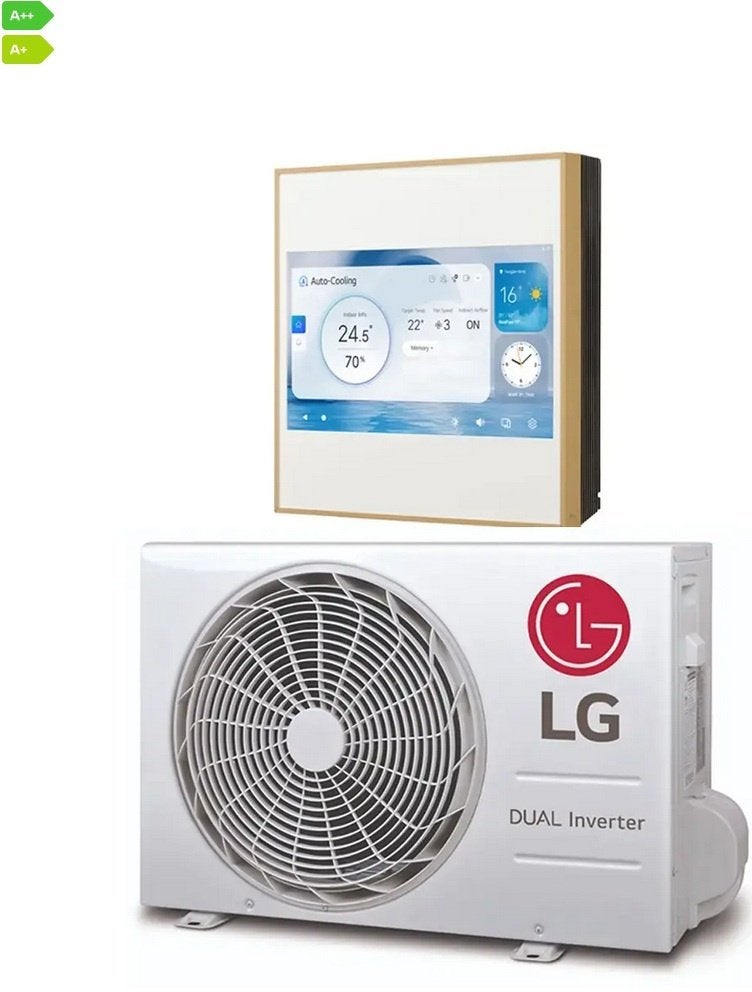 LG Artcool Gallery LCD 3,5 kW Design Airco WiFi, Ophalen, Koelen en Ontvochtigen, Timer, Nieuw