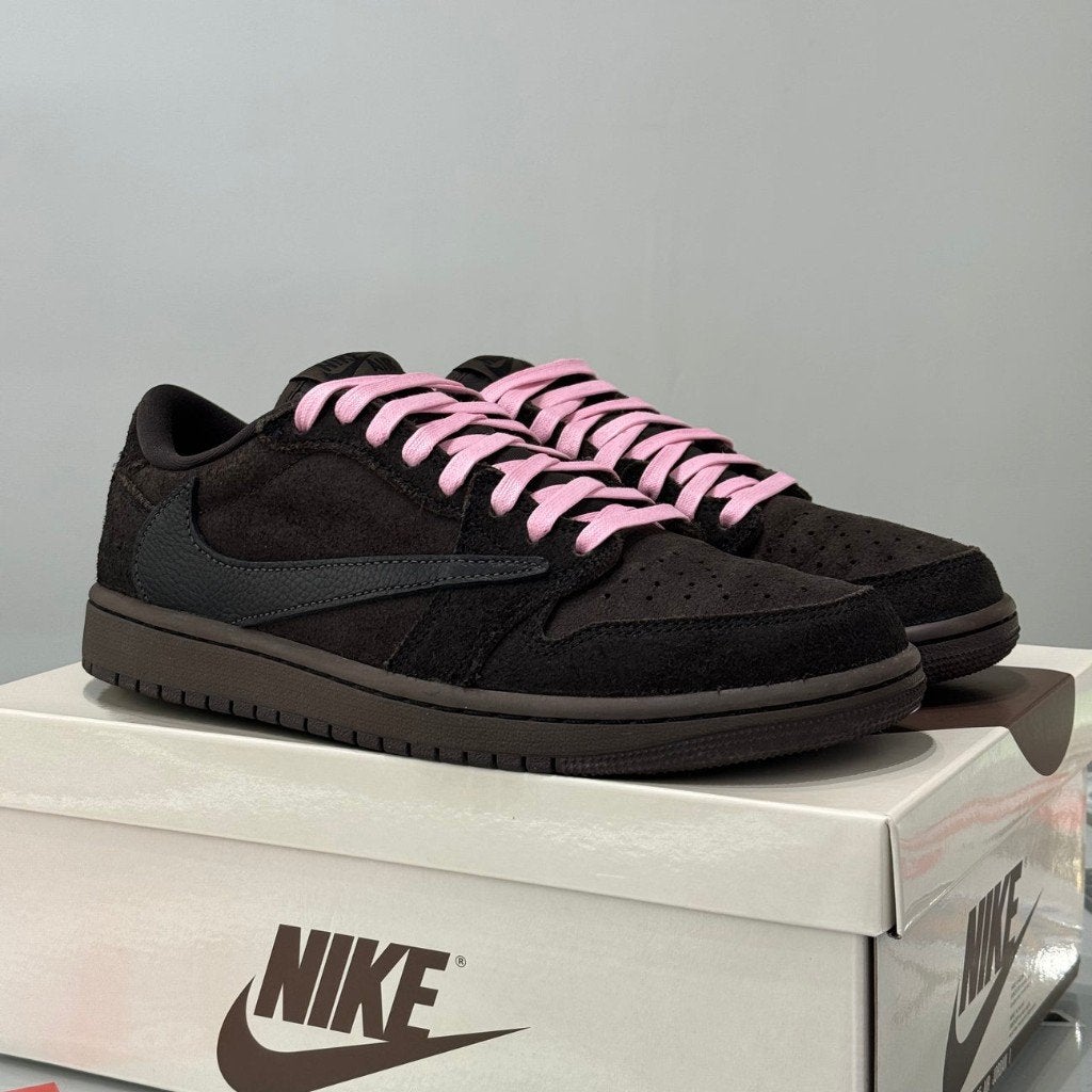 Nike Air Jordan 1 Low Travis Scott Velvet Brown, Bruin, Verzenden, Nike, Nieuw