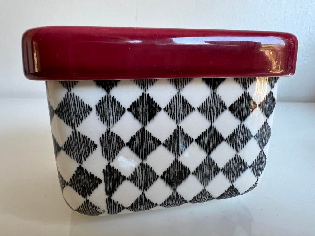 Vintage Rörstrand Red Top Botervloot Deksel Marianne Westman, Ophalen of Verzenden