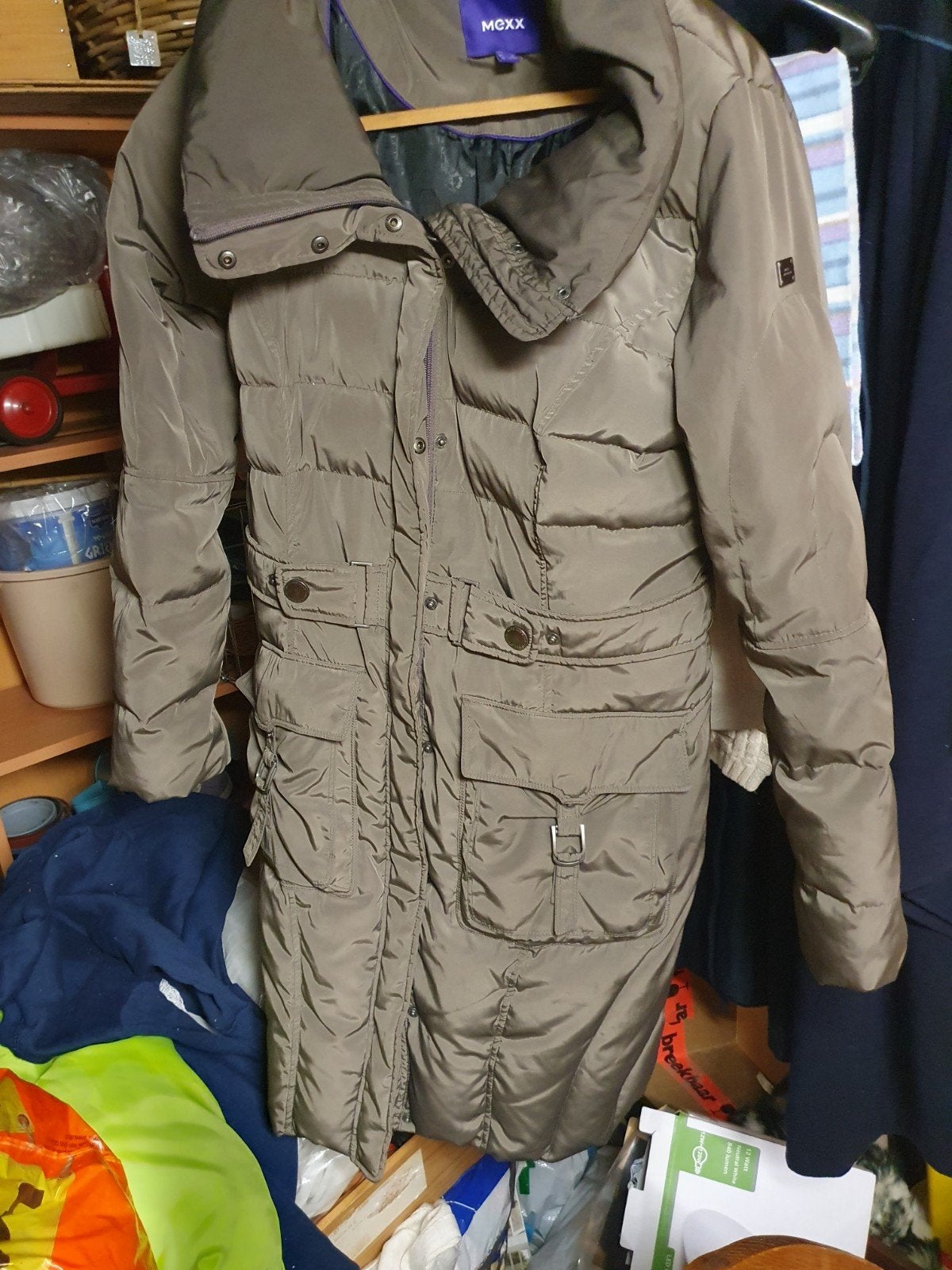 mexx jas halflang., Mexx, Bruin, Maat 42/44 (L), Ophalen of Verzenden