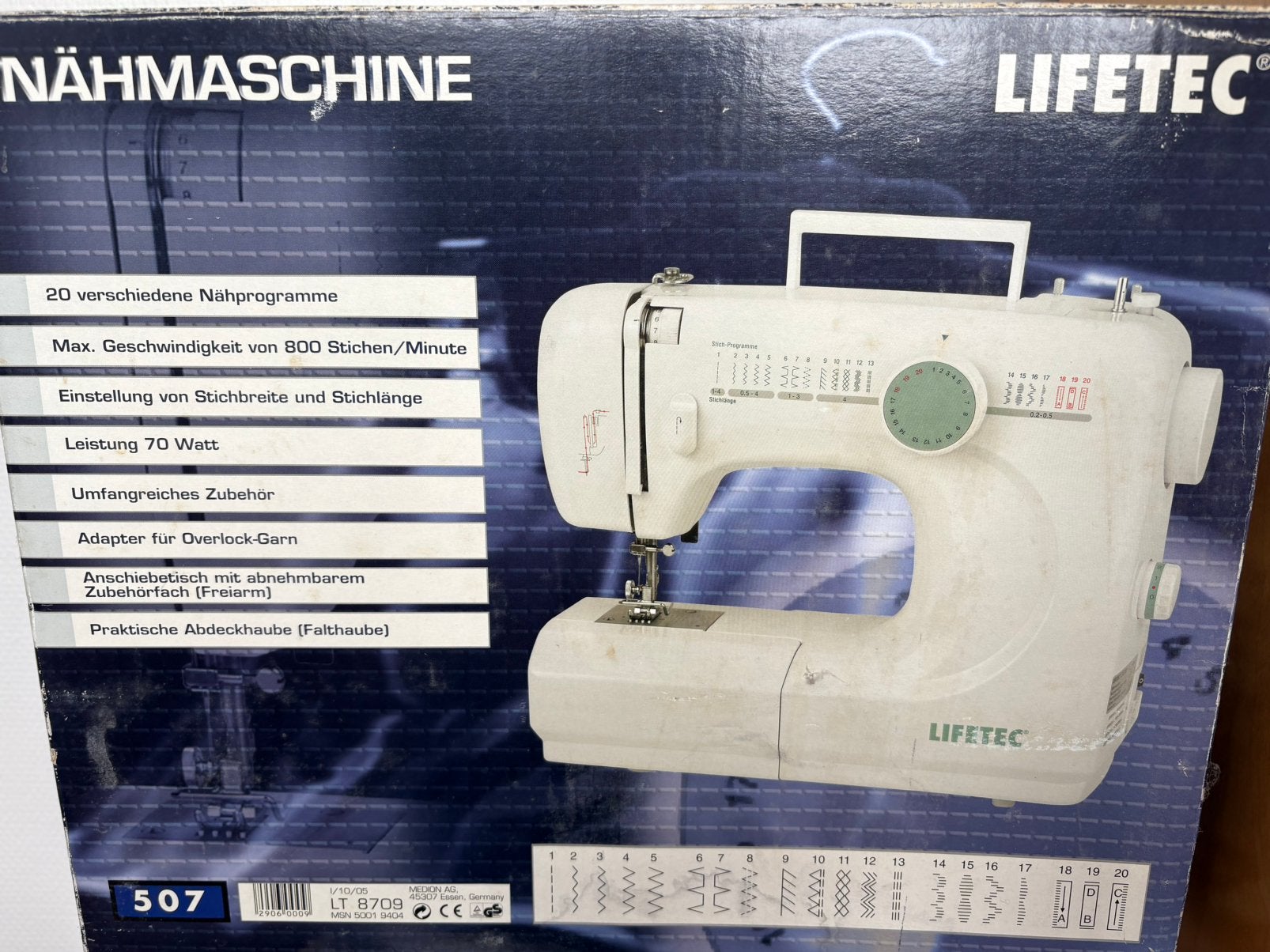 Lifetec Naaimachine - Compleet en Functioneel, Ophalen, Gebruikt, Naaimachine, Overige merken