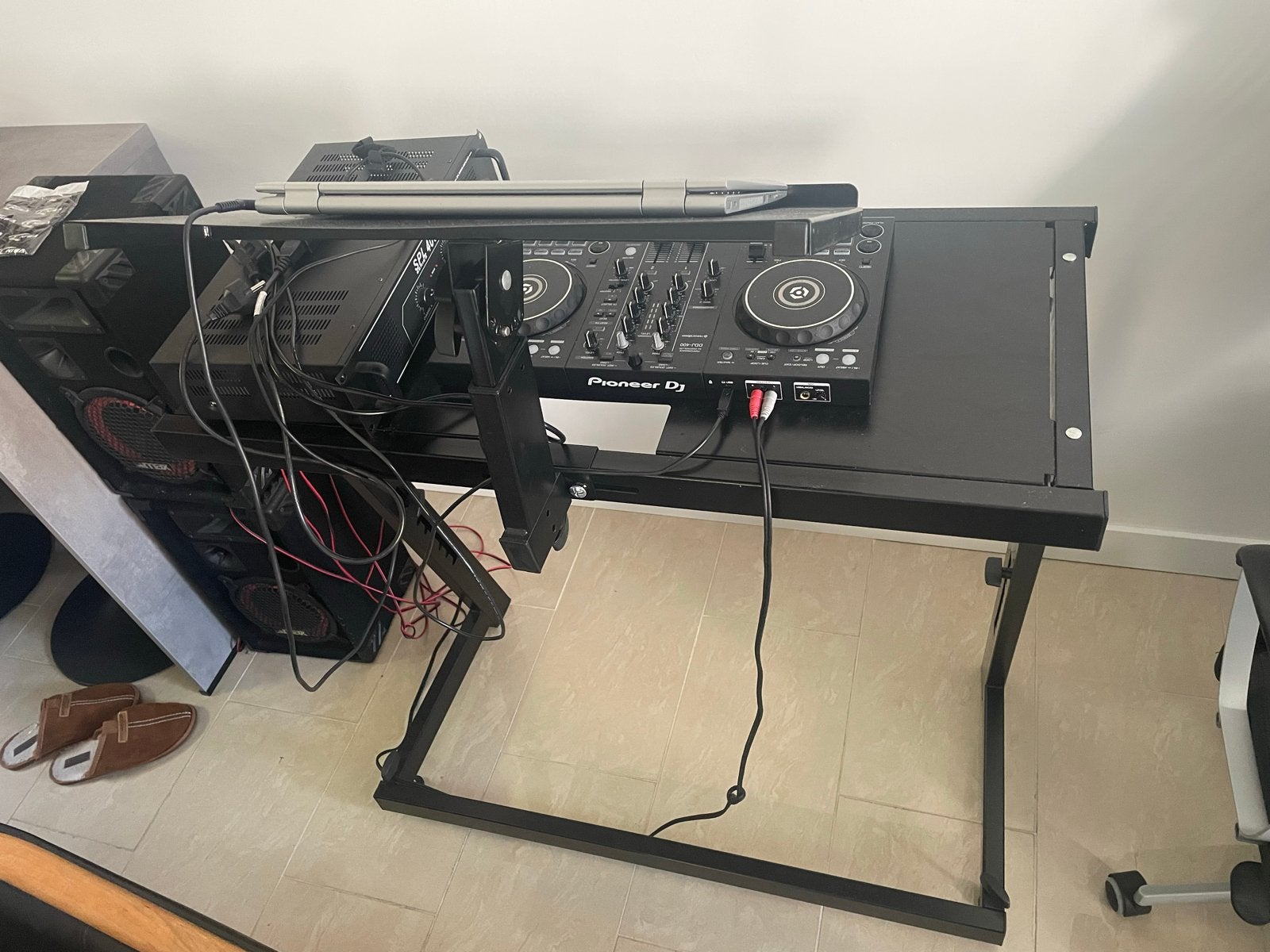 Pioneer DJ-set met SPL 400versterker, Max speakers & statief, Ophalen, Gebruikt, Dj-set, Pioneer