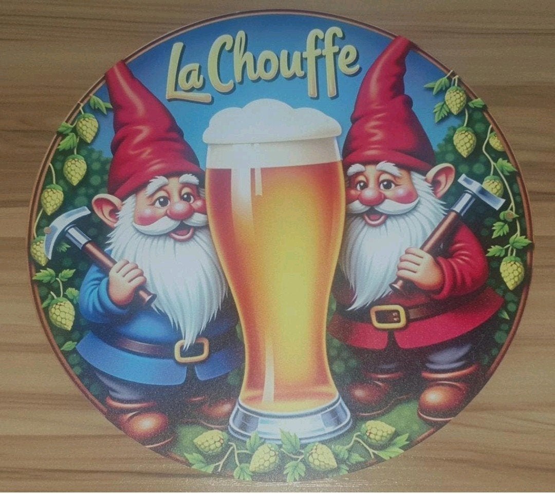 Wandbord La chouffe, Verzamelen, Ophalen of Verzenden, Nieuw, Reclamebord, Plaat of Schild, Overige merken