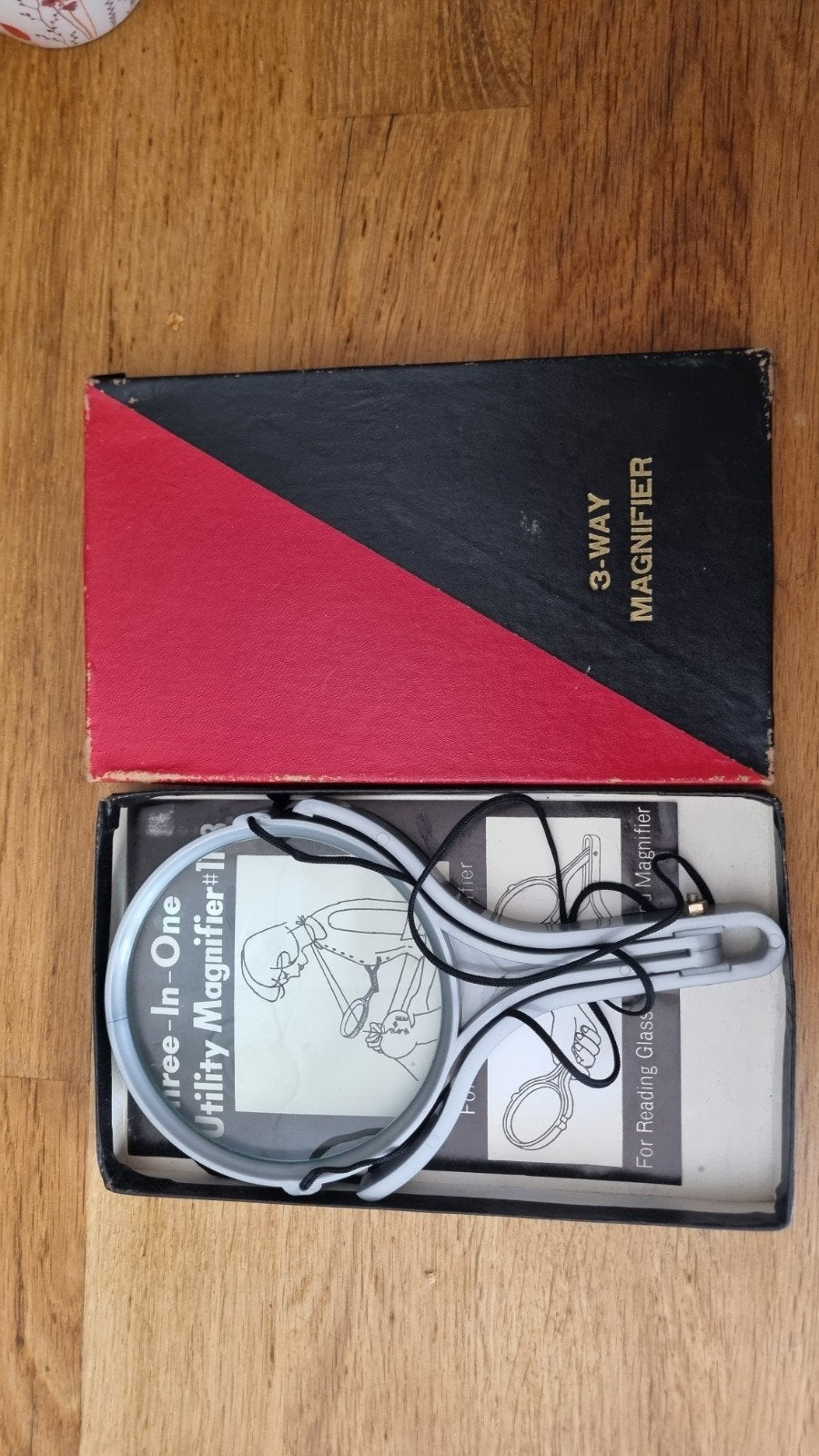 vintage loep/vergrootglas, nog in de originele doos, Ophalen of Verzenden