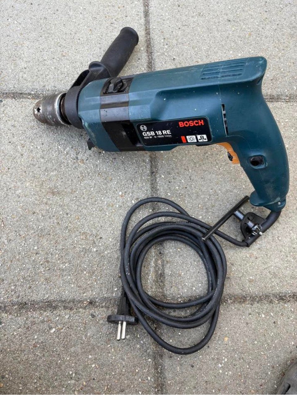 Bosch GSB 18 RE klopboormachine, Doe-het-zelf en Verbouw, Gereedschap | Boormachines, Ophalen of Verzenden, Gebruikt, 600 watt of meer