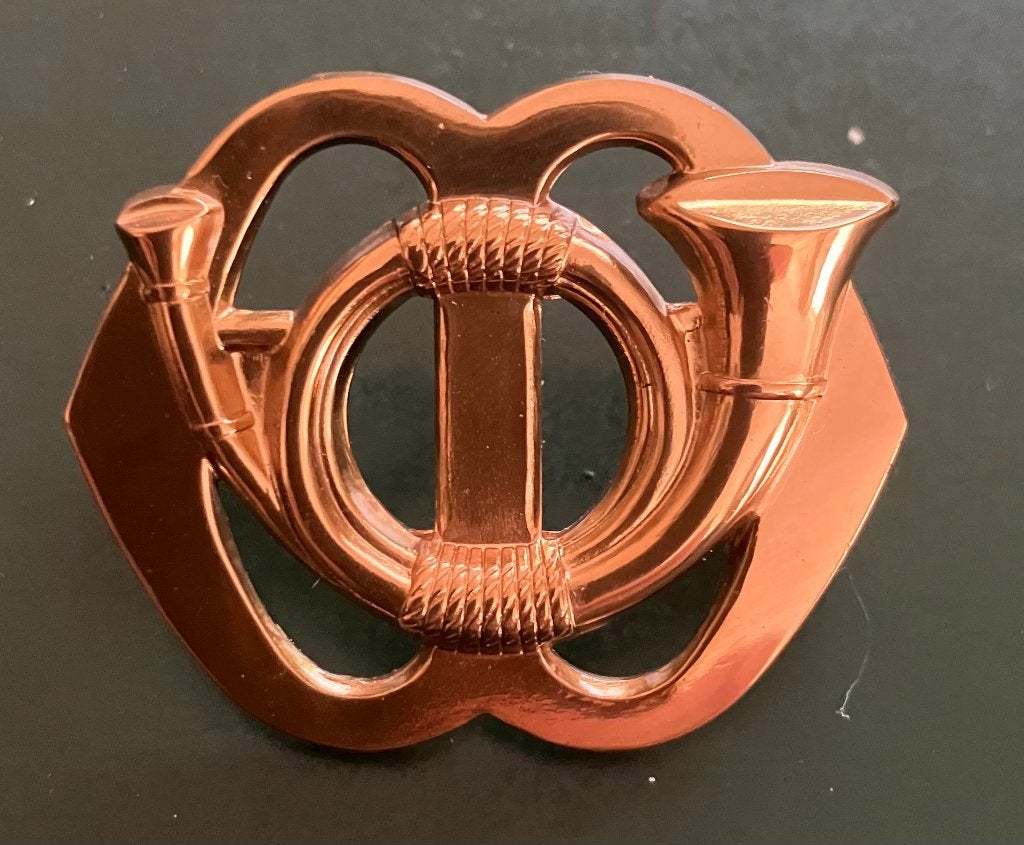 Proef baretembleem LMB (kleine uitvoering), Ophalen of Verzenden, Landmacht, Nederland, Embleem of Badge