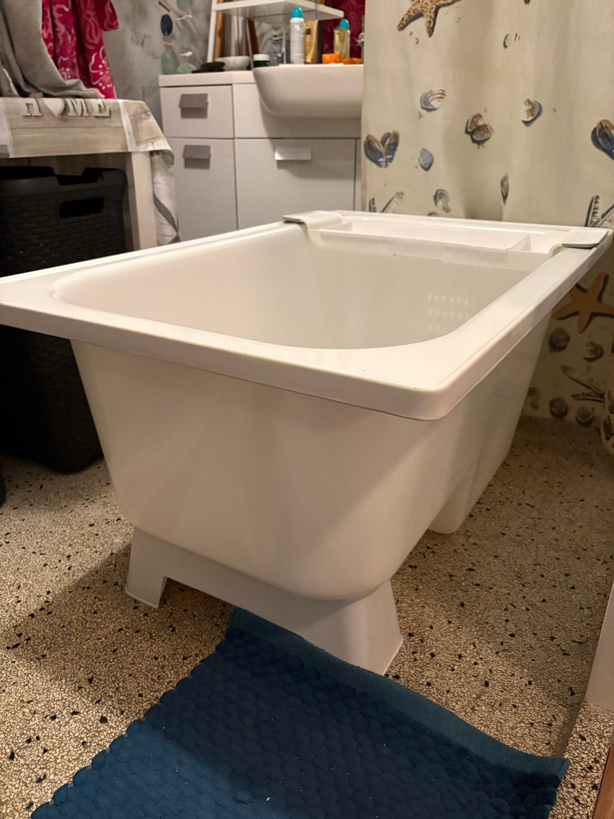 Verplaatsbaar Bad - Compact en Handig (102x65x52 cm), Ophalen, Gebruikt, Bad