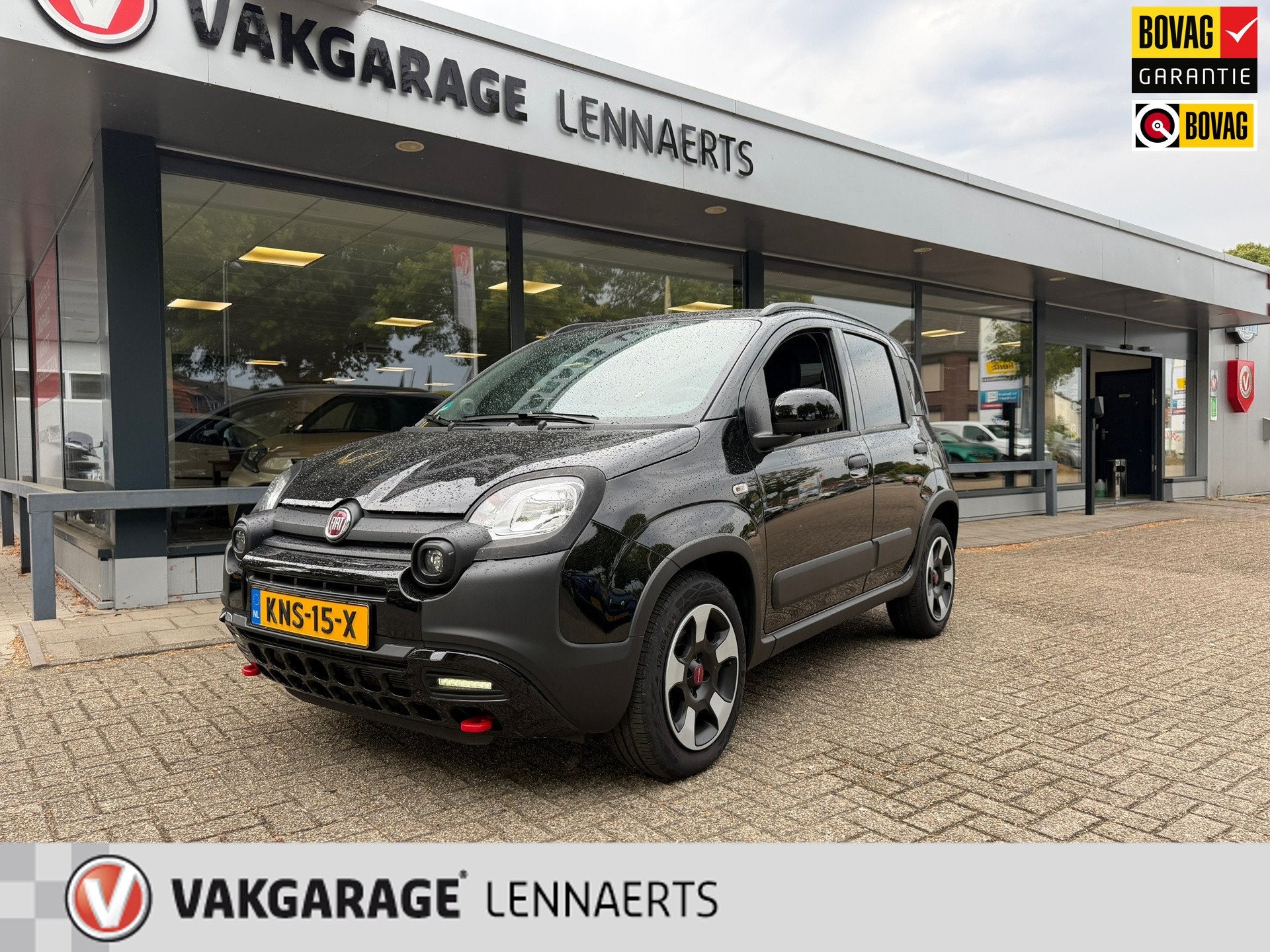 Fiat PANDA 1.0 Hybrid Cross, Rijklaarprijs / 12 mnd Bovag ga, Auto's, Stof, Gebruikt, Panda, 4 stoelen