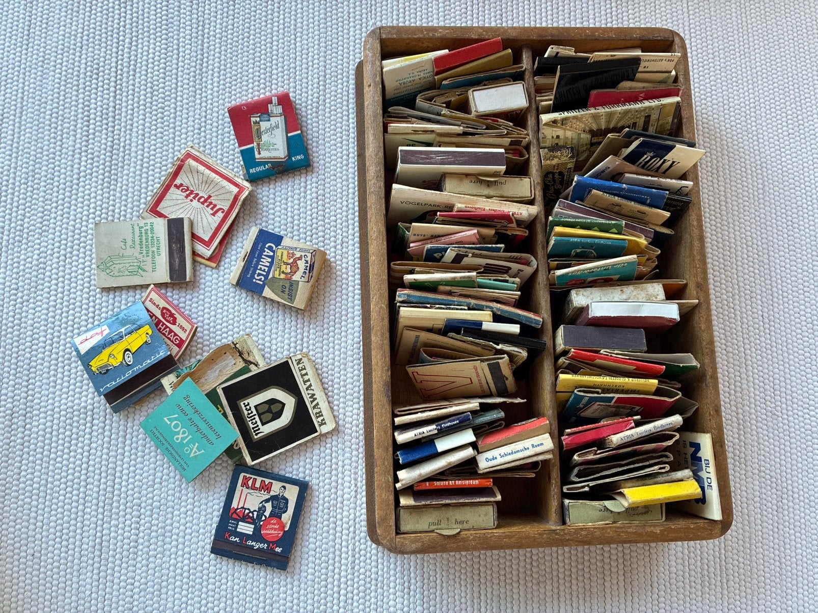 Verzameling lucifersdoosjes heel oud, Verzamelen, Ophalen of Verzenden, Gebruikt