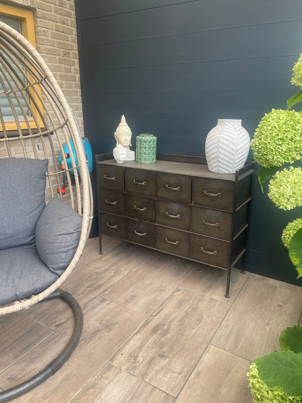Metalen Dressoir Zwart  (Gibster), Huis en Inrichting, Kasten | Dressoirs, Ophalen, 100 tot 150 cm, Nieuw, Metaal