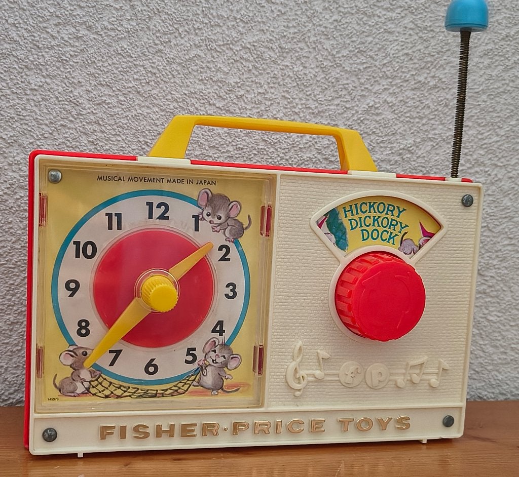 Fisher-Price Hickory Dickory Dock muziekdoos, Kinderen en Baby's, Ophalen of Verzenden, Zo goed als nieuw, Overige typen, Met geluid