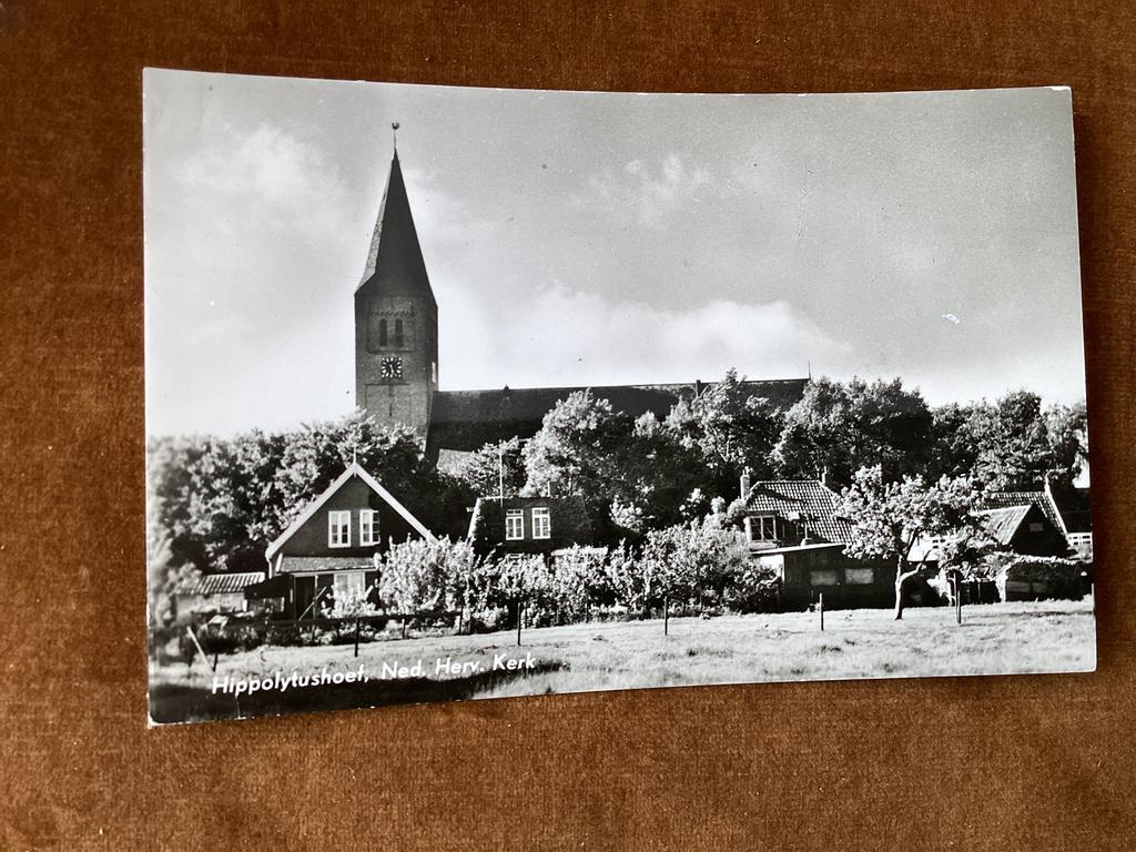 Hippolytushoef. Met Ned.Herv.Kerk, Ophalen of Verzenden, 1960 tot 1980, Gelopen, Noord-Holland