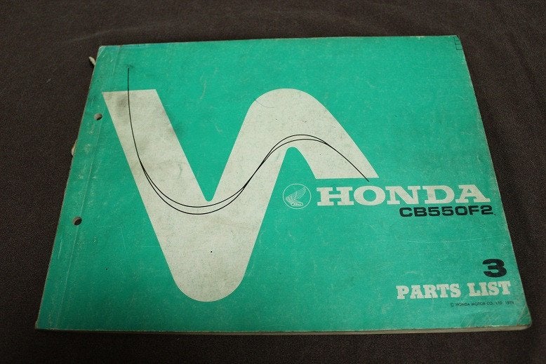 Honda CB550 F2 1978 motorcycle parts list CB 550 F2, Motoren, Ophalen of Verzenden, Honda