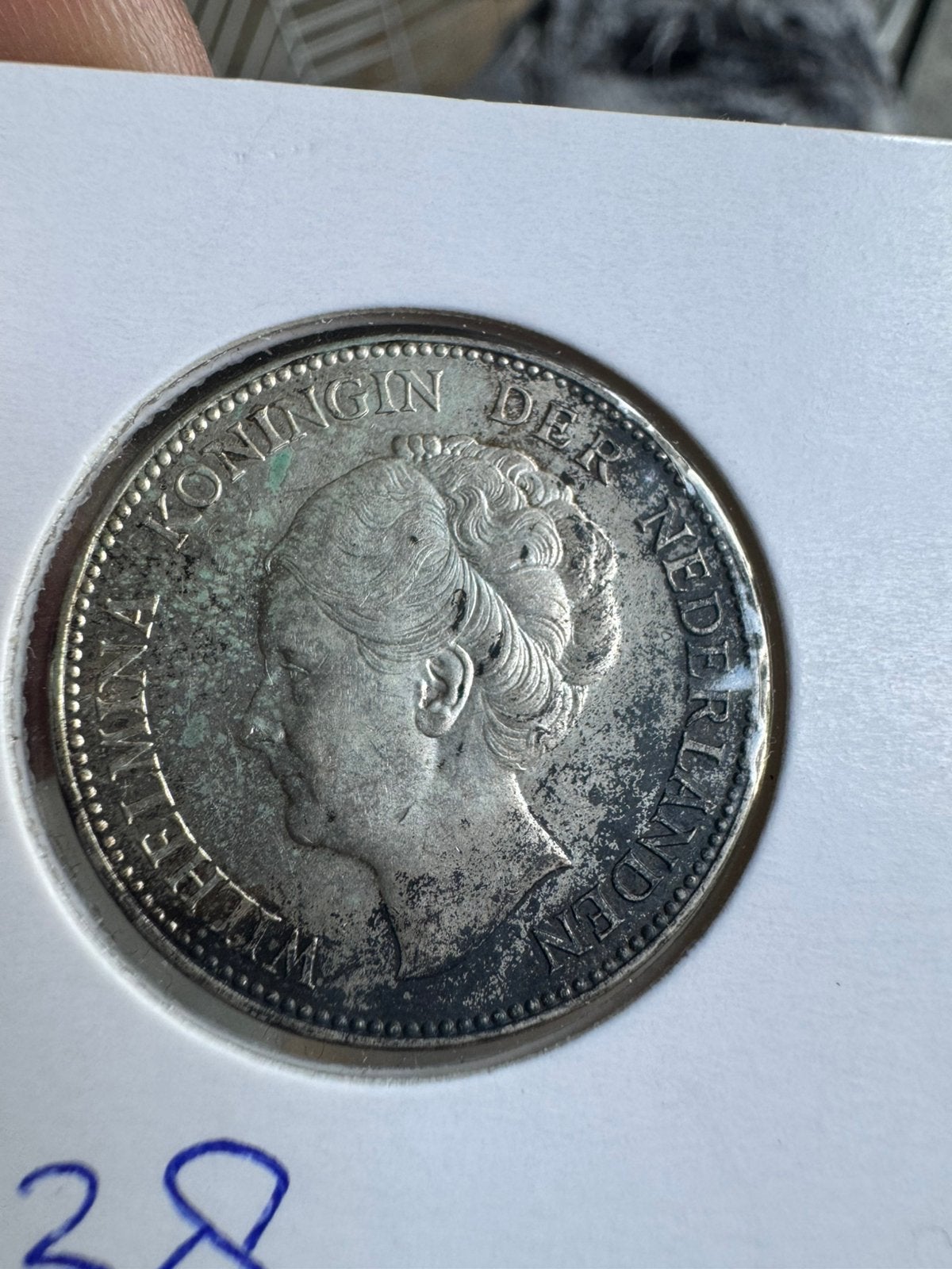 1 Gulden Koningin Wilhelmina 1938 Zilver, Postzegels en Munten, Munten | Nederland, 1 gulden, Zilver, Ophalen of Verzenden, Koningin Wilhelmina