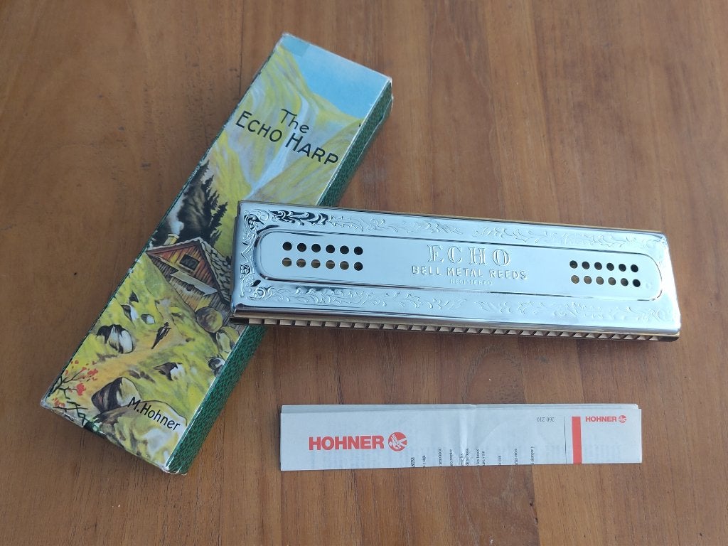 Hohner Echo Harp mondharmonica, Ophalen of Verzenden, Nieuw, C-mondharmonica, Met koffer of doosje