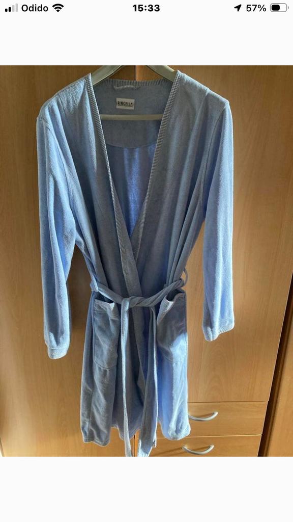 RINGELLA lichtblauwe badjas maat 42, Kleding | Dames, Verzenden, Zo goed als nieuw, Maat 42/44 (L)