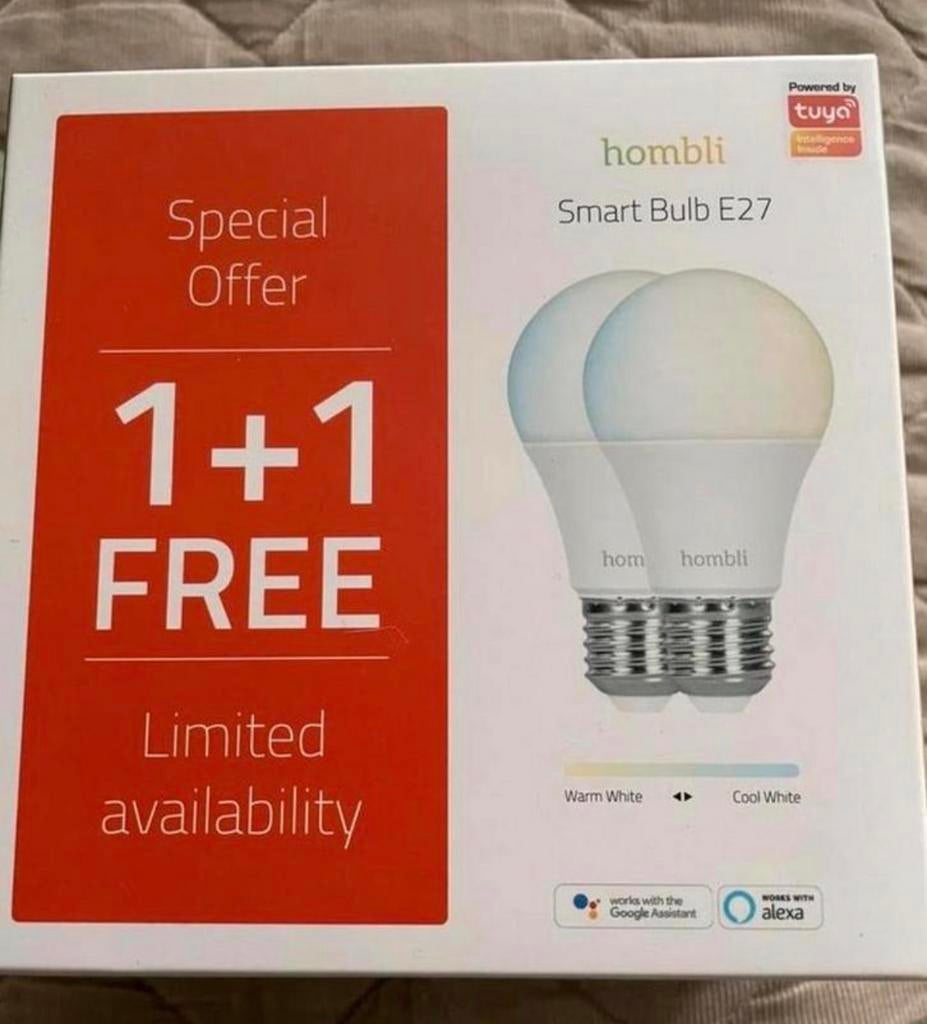 Hombli Smart Ledlampen E27 9W (2 stuks), Ophalen, Nieuw