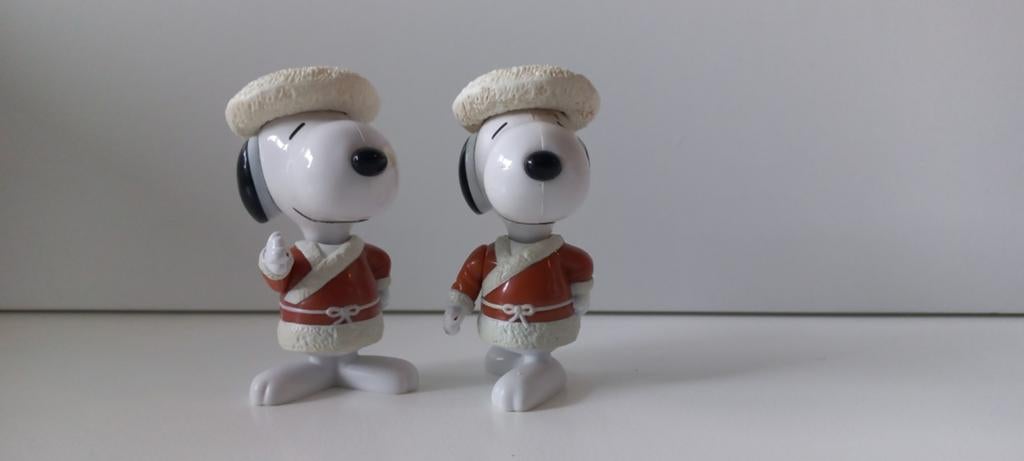Snoopy McDonald's Figuurtjes - Kersteditie 1999 (2 stuks), Verzamelen, Ophalen of Verzenden, Gebruikt