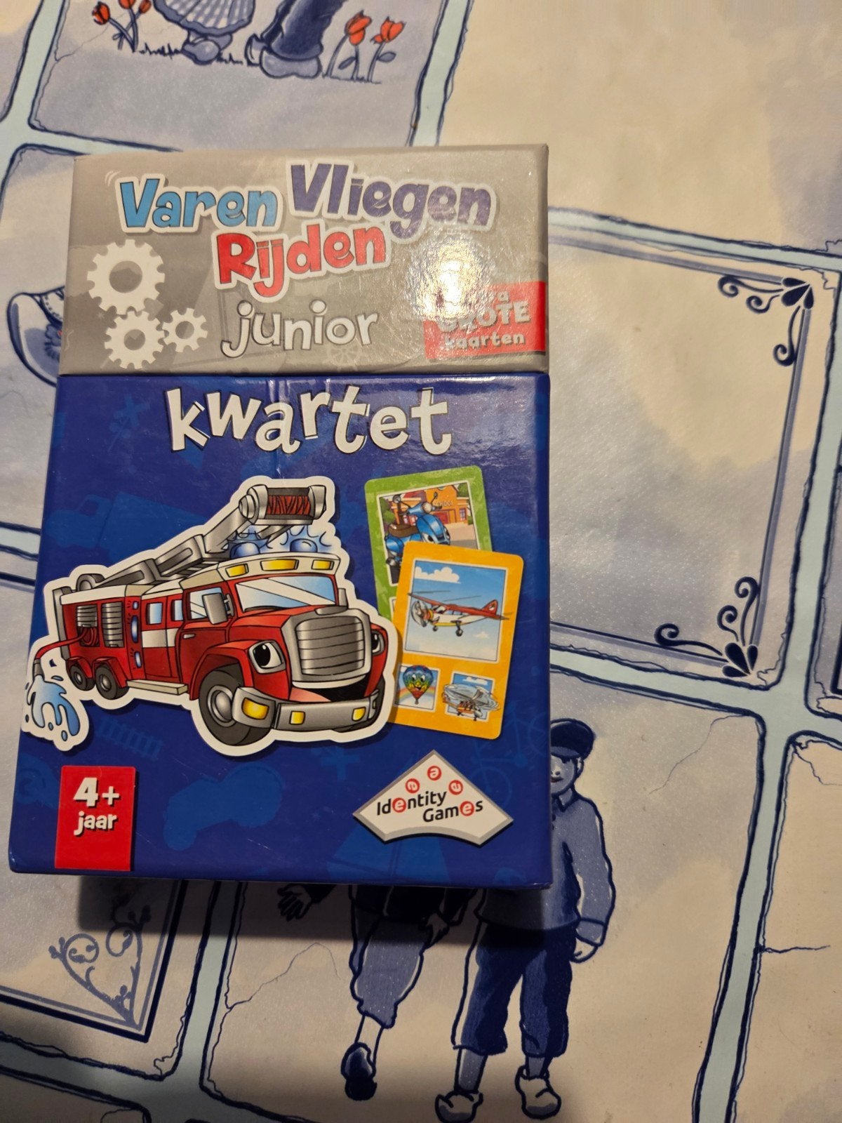 Varen Vliegen Rijden Junior Kwartet - Identity Games, Een of twee spelers, Ophalen of Verzenden, Zo goed als nieuw, Identity Games