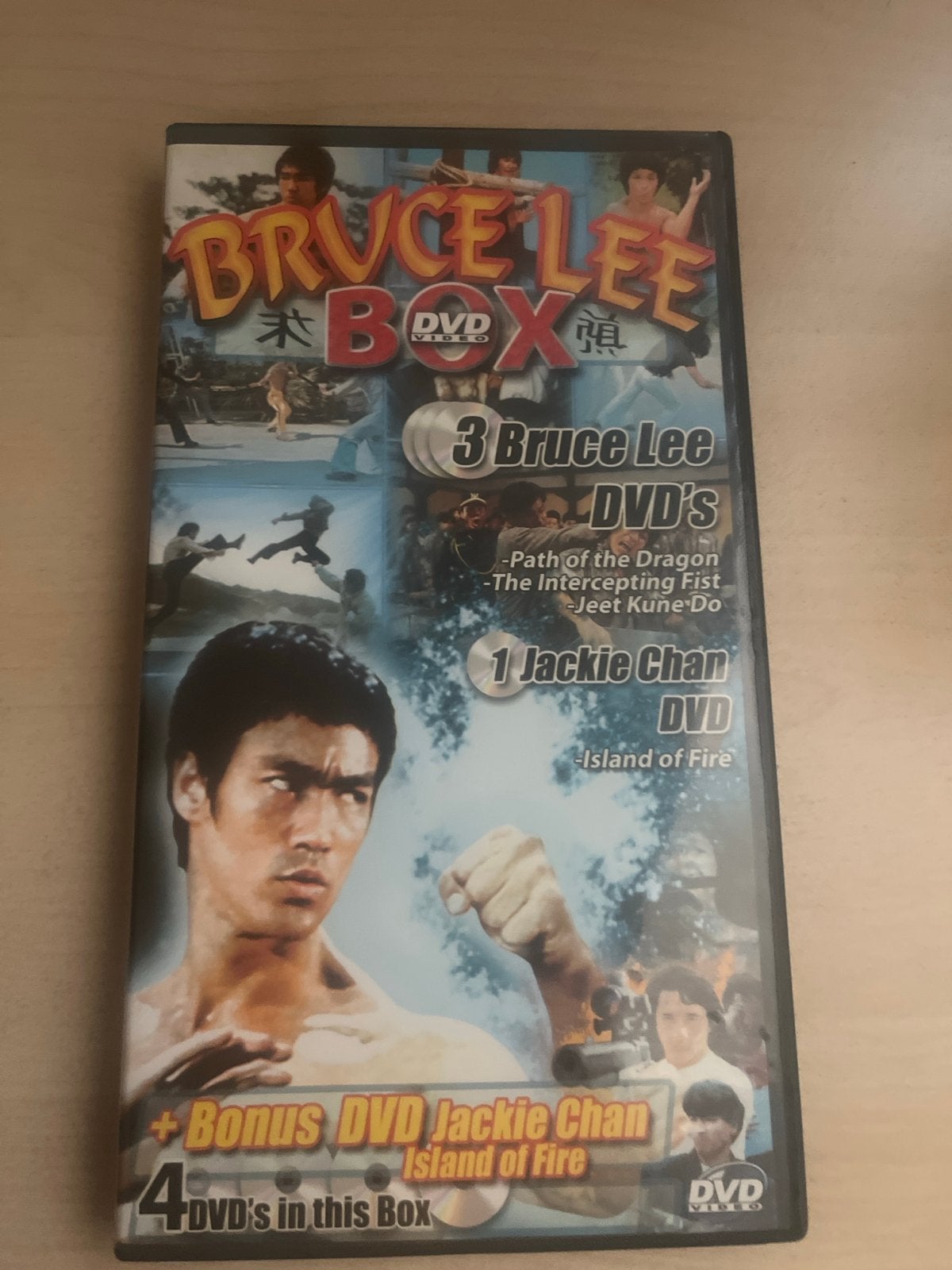Bruce Lee DVD Box - 3 films + Jackie Chan bonus DVD, Cd's en Dvd's, Nederlands, Ophalen of Verzenden, Vanaf 12 jaar, Martial Arts