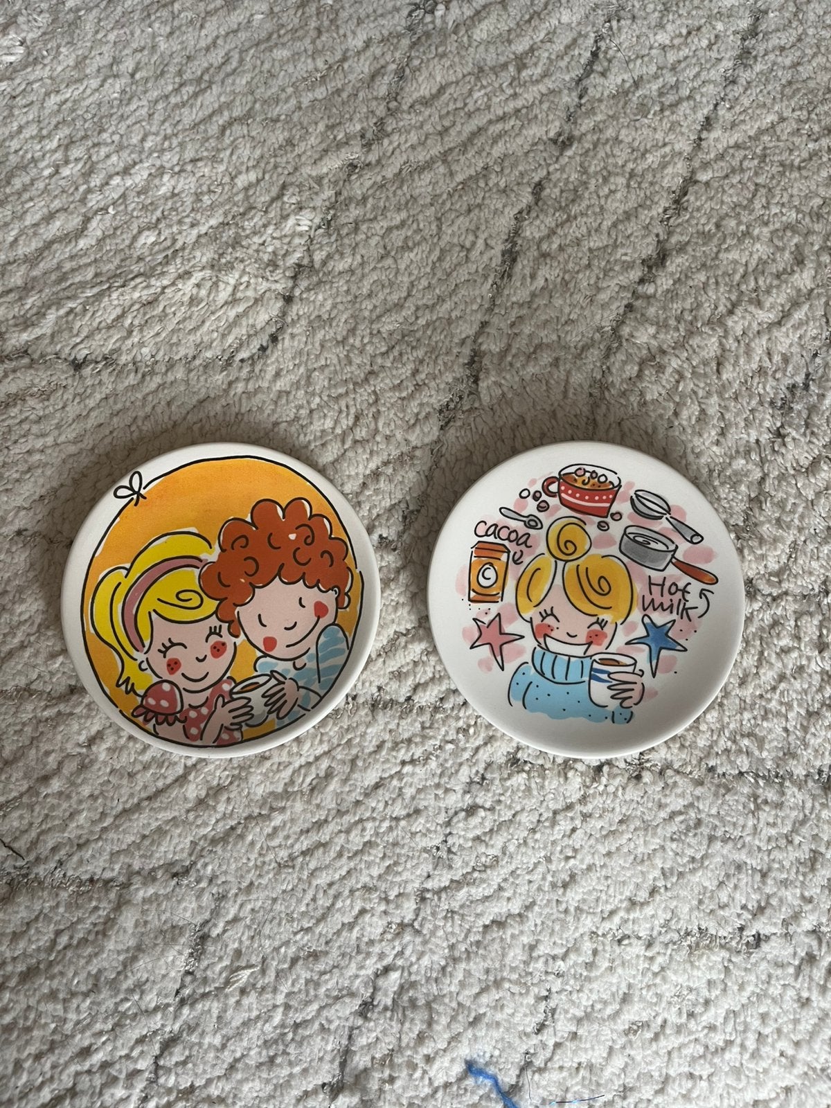 Blond-Amsterdam petit four set, Ophalen of Verzenden, Zo goed als nieuw, Aardewerk, Bord(en)