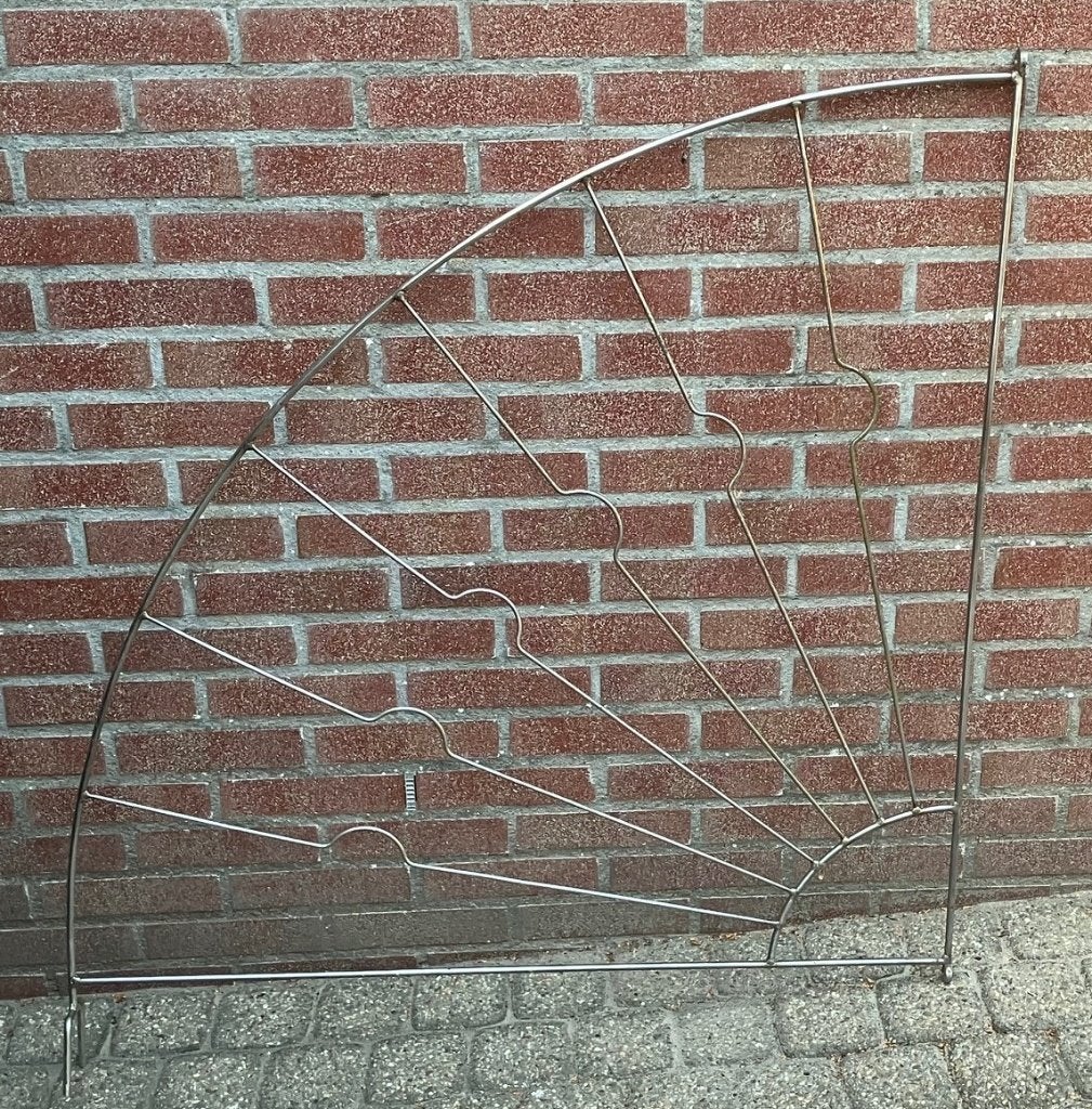 Roestvrijstalen kwart-rond rek voor klimop rozen klimplant ., Ophalen, Overige materialen, Gebruikt, Minder dan 100 cm