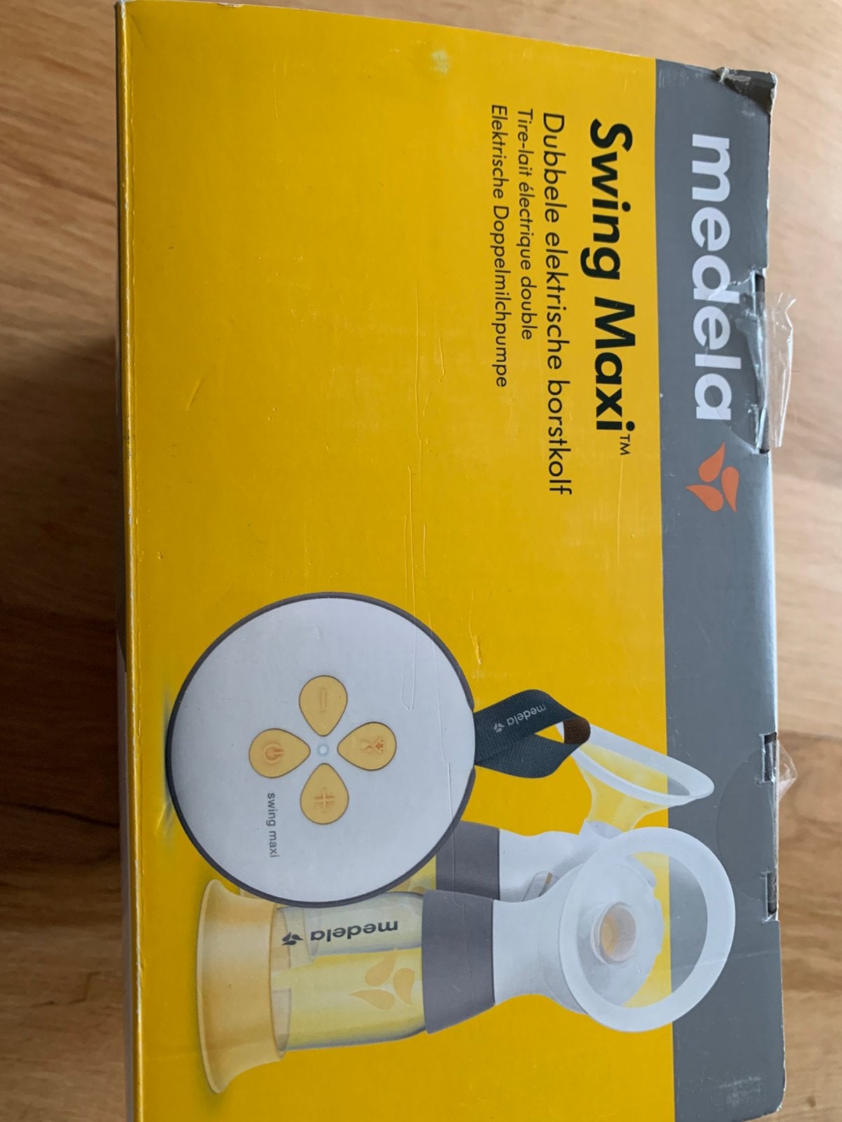 Medela dubbele borstkolf swing maxi, Ophalen of Verzenden, Zo goed als nieuw, Borstkolf