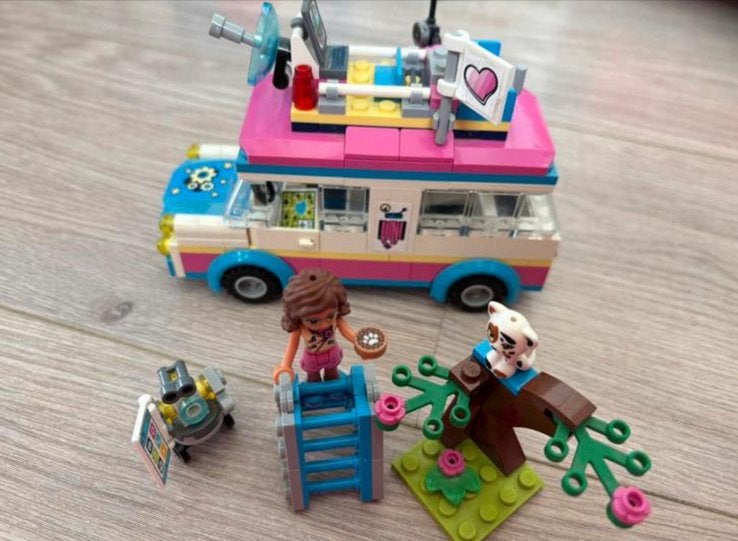 Lego Friends Olivia's missievoertuig 41333, Ophalen of Verzenden, Zo goed als nieuw, Overige merken