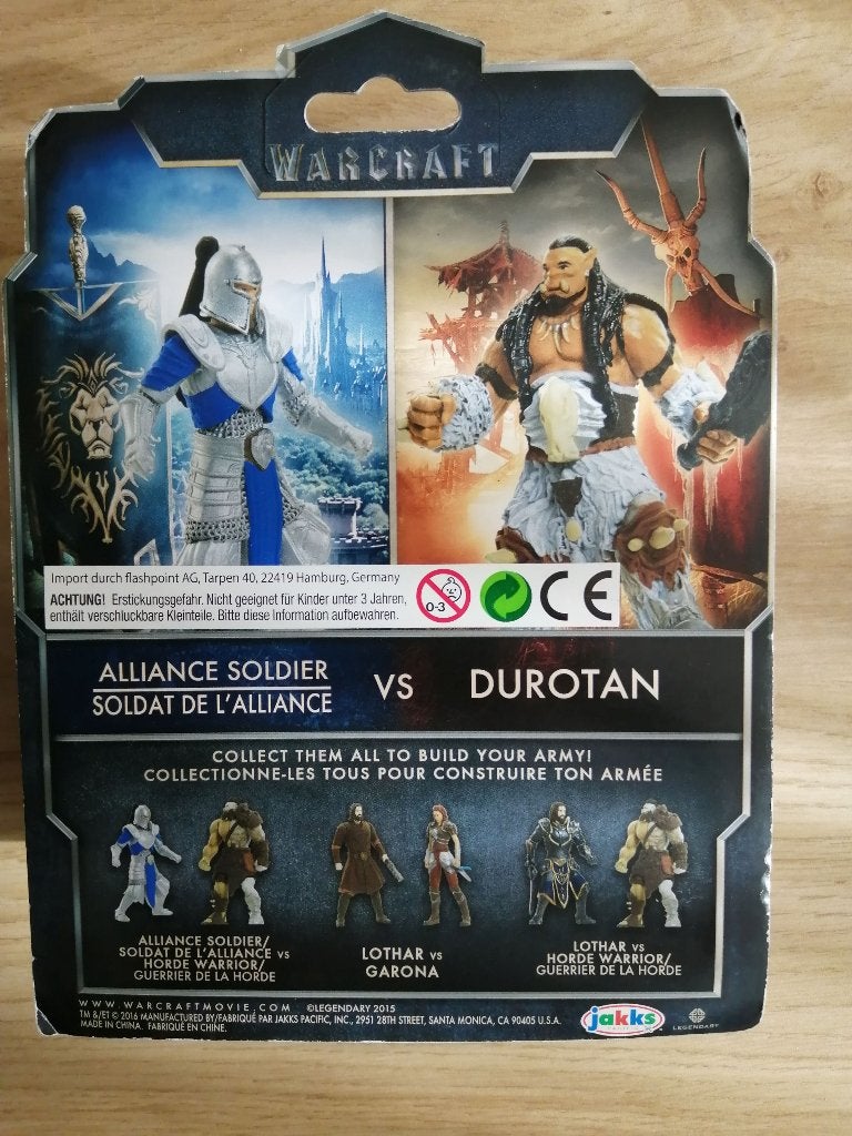 Actiefiguur Warcraft Alliance Soldier vs Durotan, Ophalen of Verzenden, Nieuw