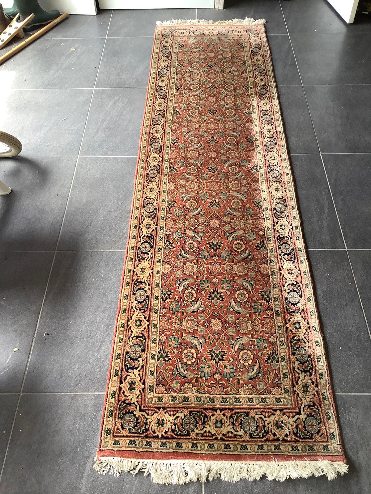 Vintage  perzisch kleed/ loper, Gebruikt, 200 cm of meer, Perzisch tapijt, Rechthoekig