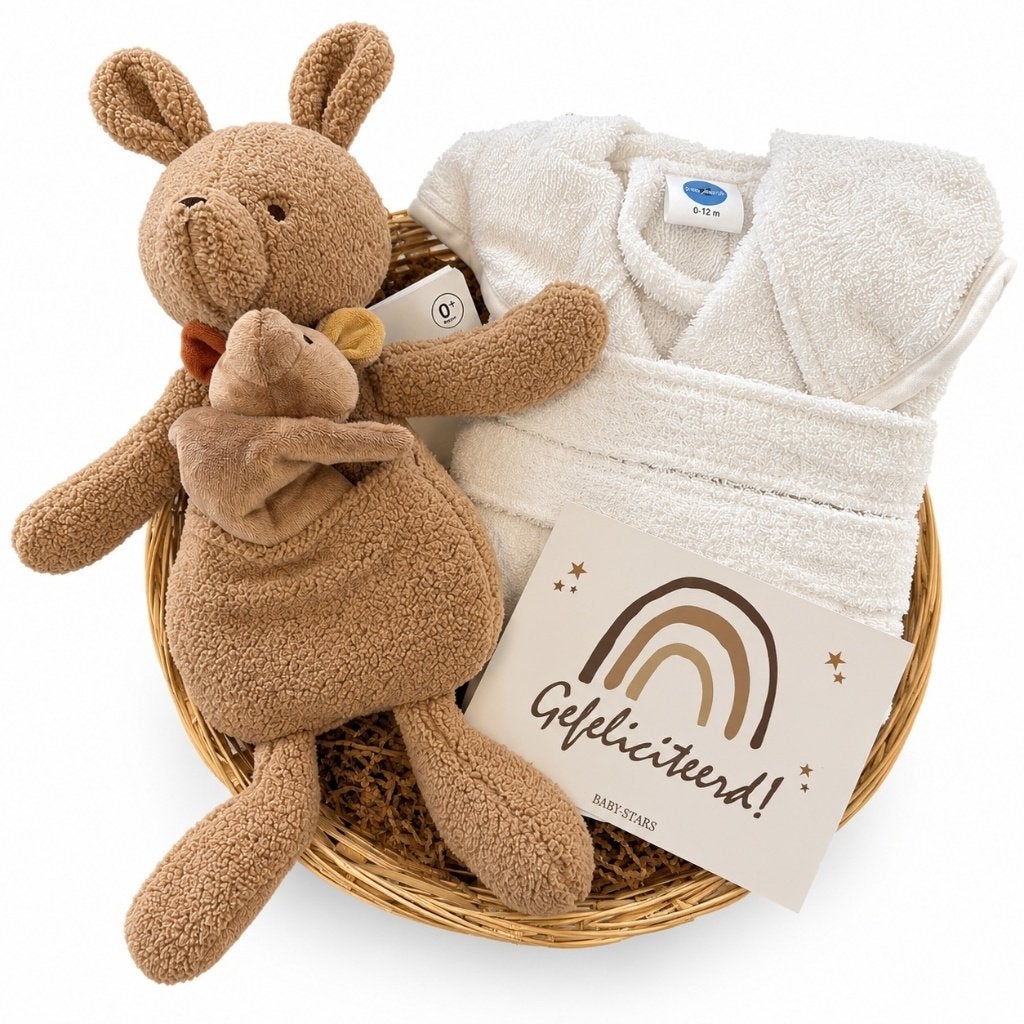 Kraamcadeau geboorte baby mand Kangaroos, The River House, Kraamcadeau, Info@theriverhouse.nl, Nieuw