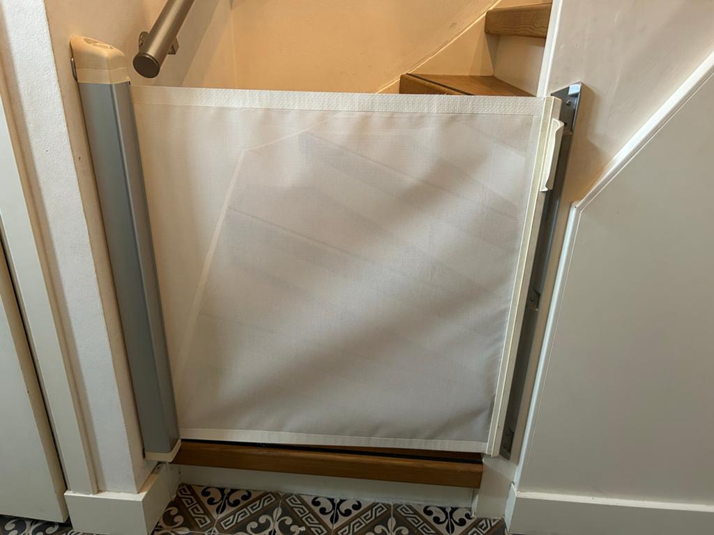 Lascal Kiddy Guard, Oprolbaar Traphekje, Kinderen en Baby's, Traphekjes, Ophalen, Overige materialen, Oprolhekje, Zo goed als nieuw
