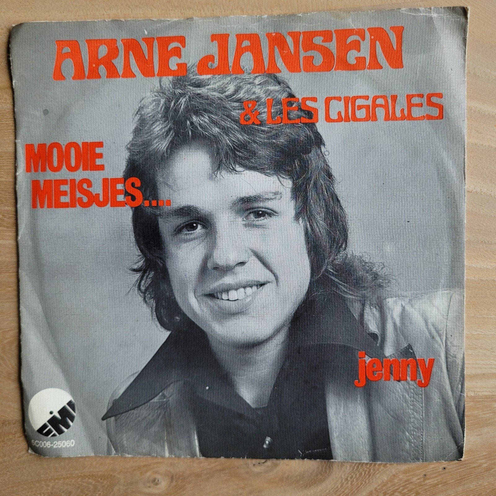 Arne Jansen & Les Cigales - Mooie Meisjes / Jenny (Single), Cd's en Dvd's, Gebruikt, 7 inch, Ophalen of Verzenden, EP
