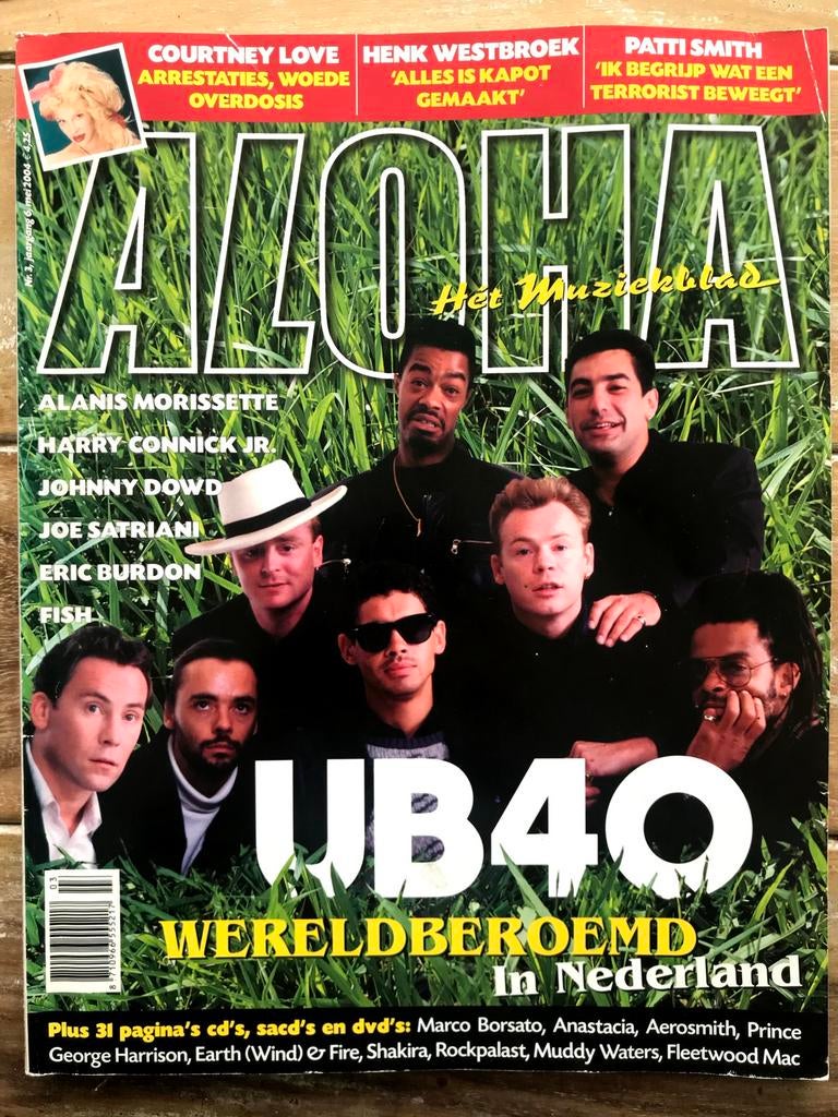 ALOHA Alanis Morissette UB40 Joe Satriani FISH Patti Smith, Boeken, Ophalen of Verzenden, Zo goed als nieuw, Muziek, Film of Tv