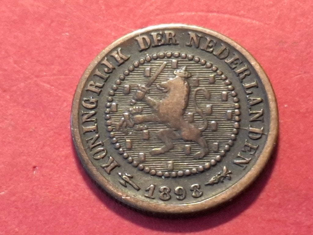 1/2 cent 1898, Postzegels en Munten, Ophalen of Verzenden, Koningin Wilhelmina, Overige waardes, Losse munt