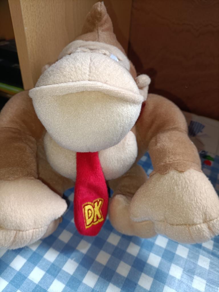 Donkey Kong knuffel 25 cm groot, Kinderen en Baby's, Ophalen of Verzenden, Zo goed als nieuw, Overige typen