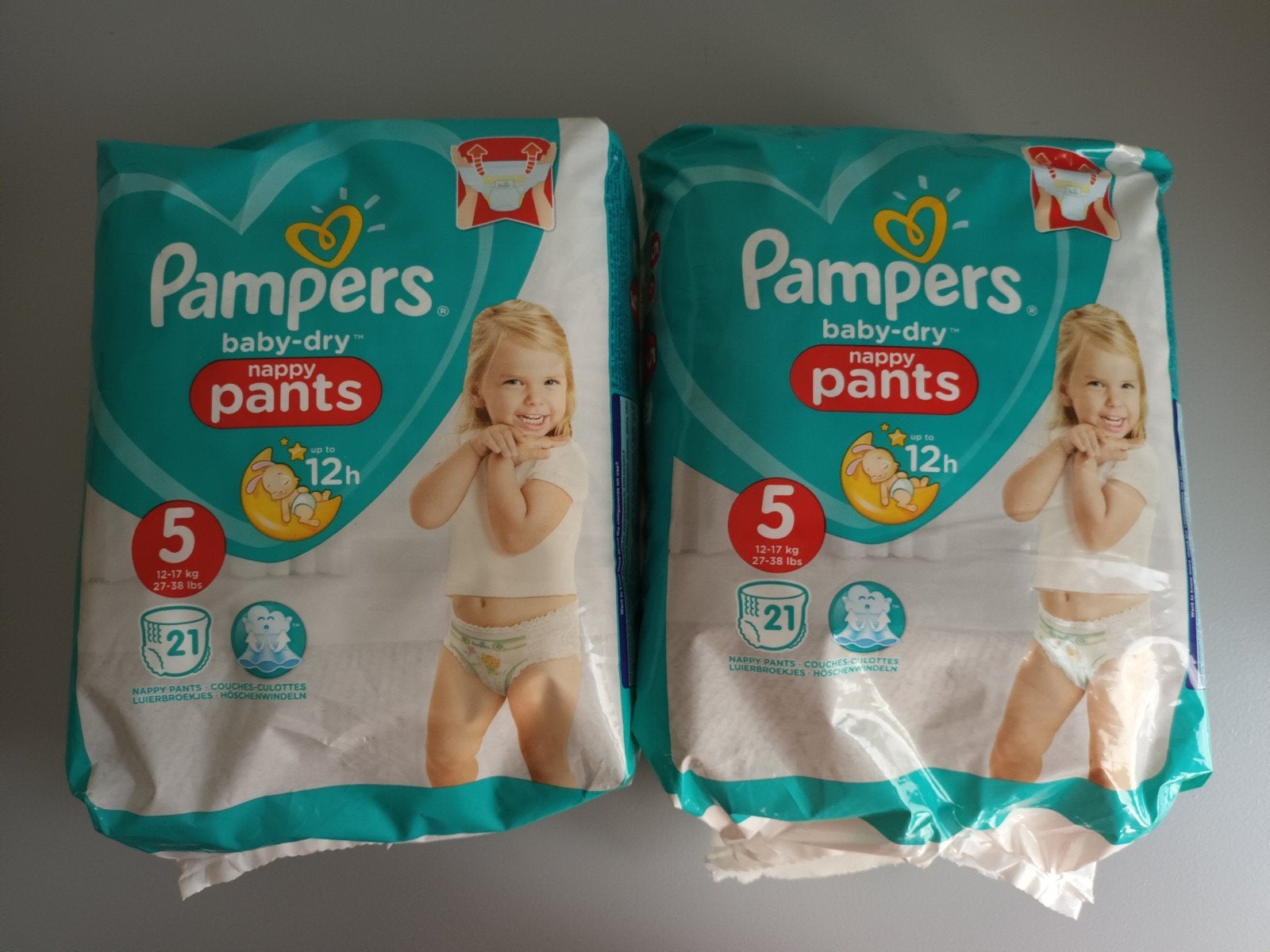 42 Pampers baby-dry nappy pants maat 5 baby dry luierbroekje, Ophalen of Verzenden, Nieuw, Overige typen