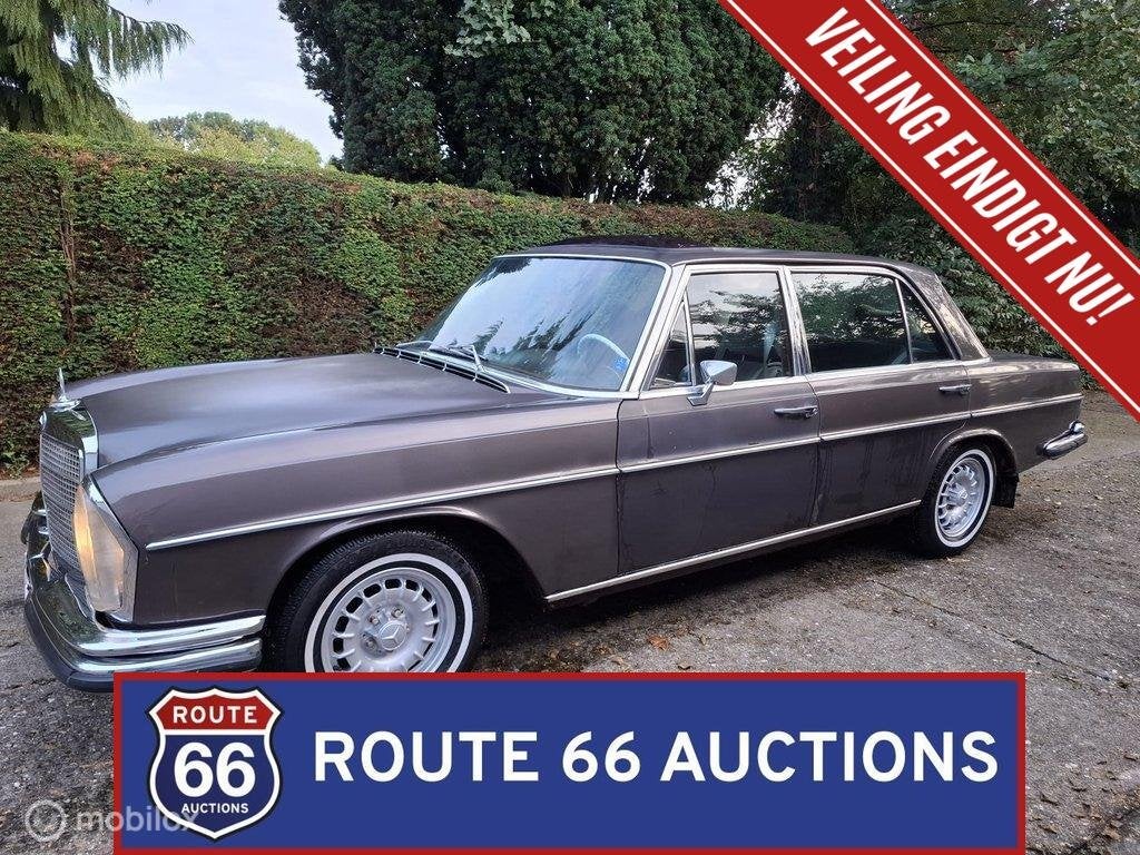 Mercedes-Benz 300 SEL | 1972 | Route 66 Auctions, Overige carrosserieën, Zwart, Mercedes-Benz, Bedrijf