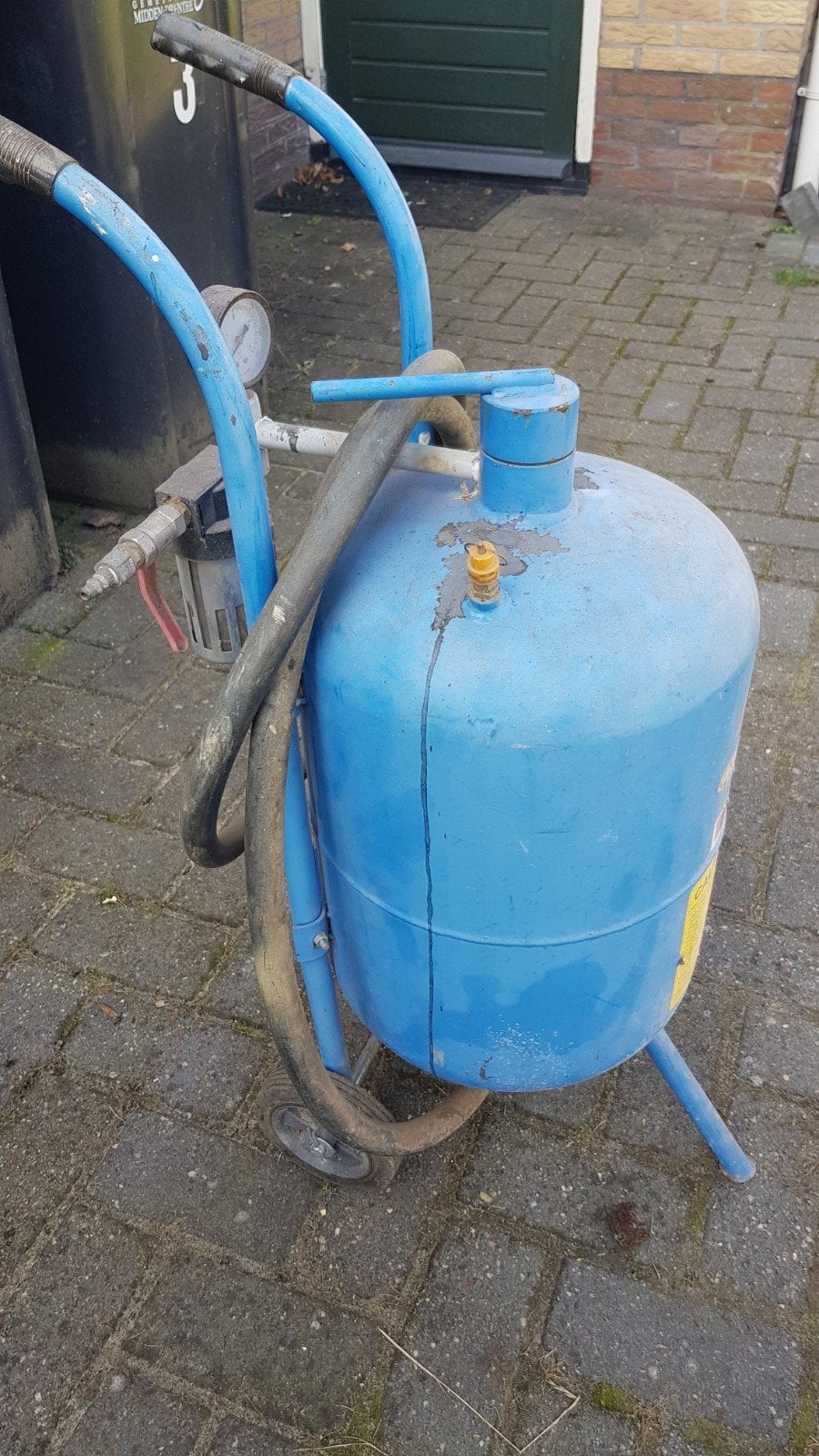 Straal ketel, Ophalen, Gebruikt