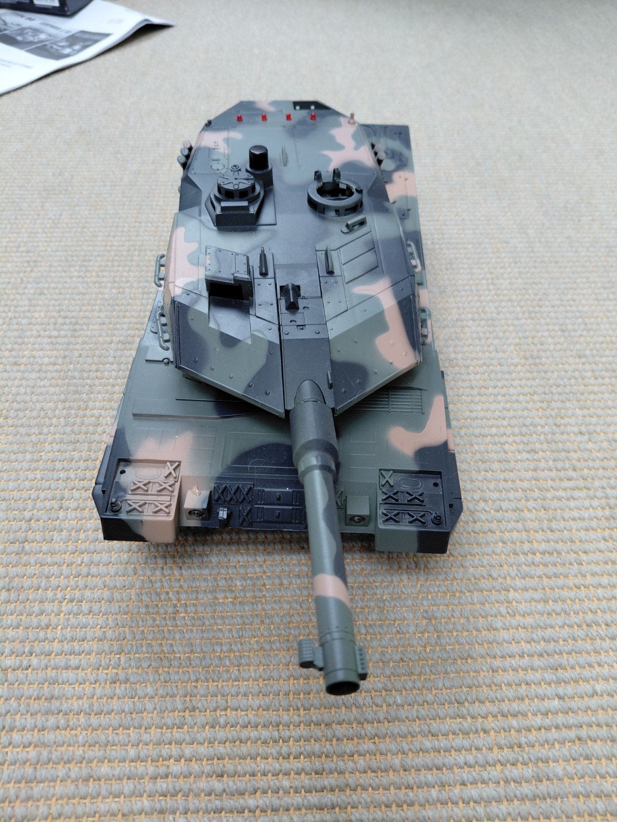 Leopard 2 A5 RC Tank met Schietfunctie en Extra's, Ophalen of Verzenden, Gebruikt