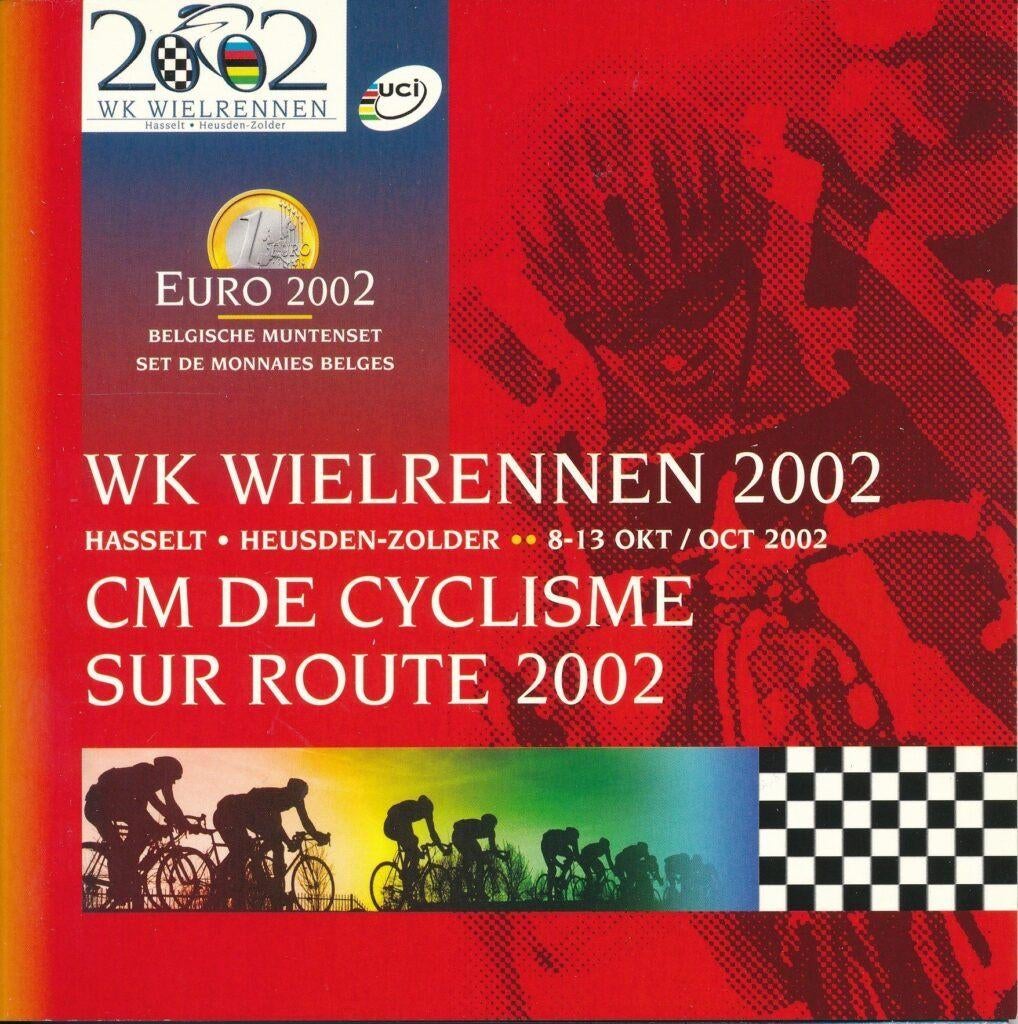 WK Wielrennen 2002 Muntset Belgie ( Fdc ), Verzenden, Setje