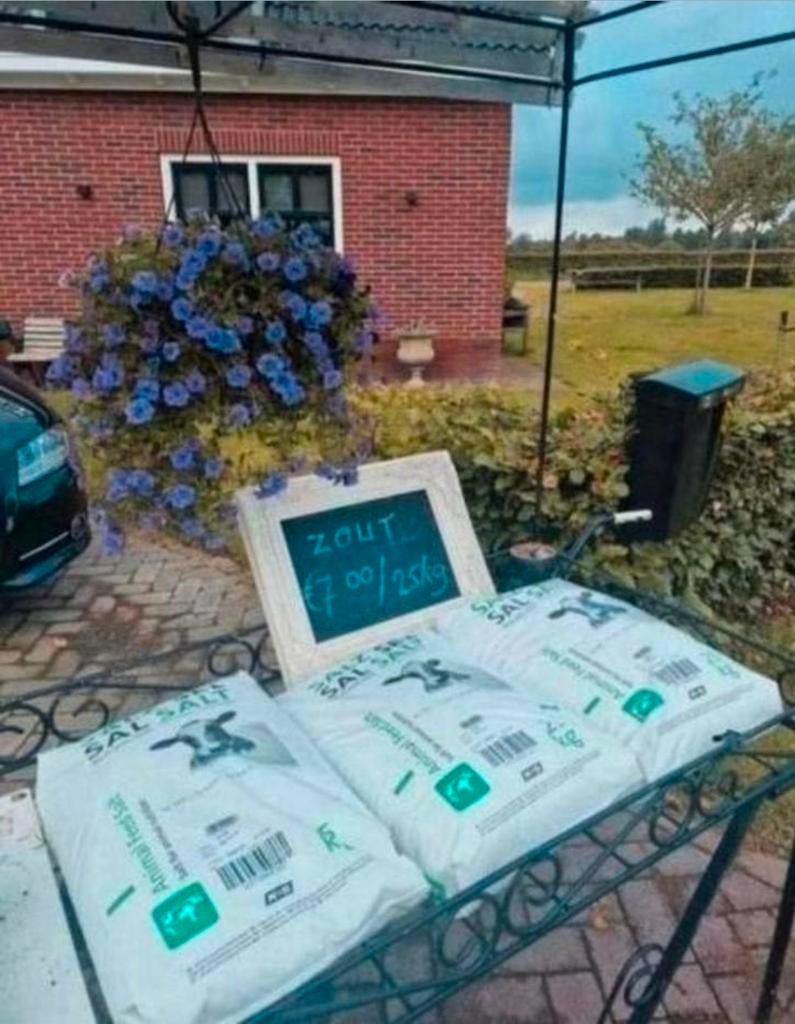 Strooizout 25kg /€8.00, Ophalen