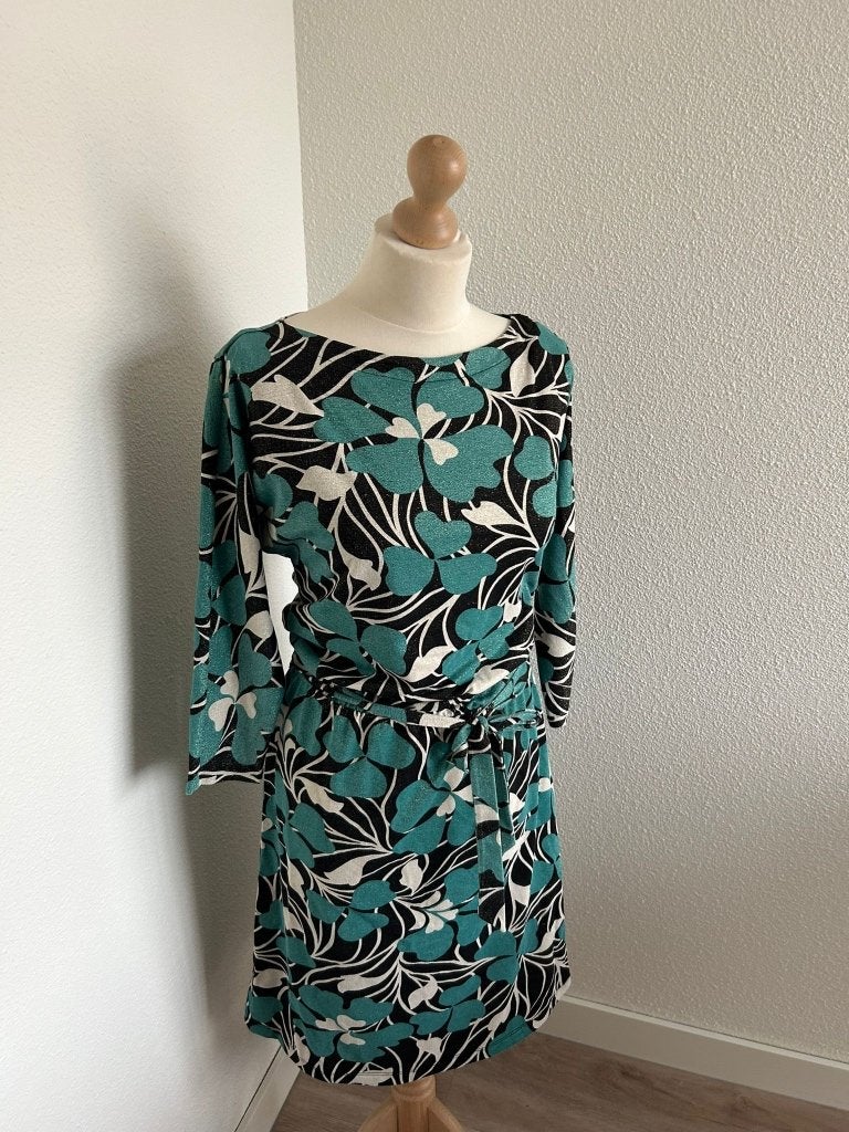 King Louie maat M als nieuwe glitter jurk 425, Kleding | Dames, Jurken, Maat 38/40 (M), Ophalen of Verzenden, Zo goed als nieuw