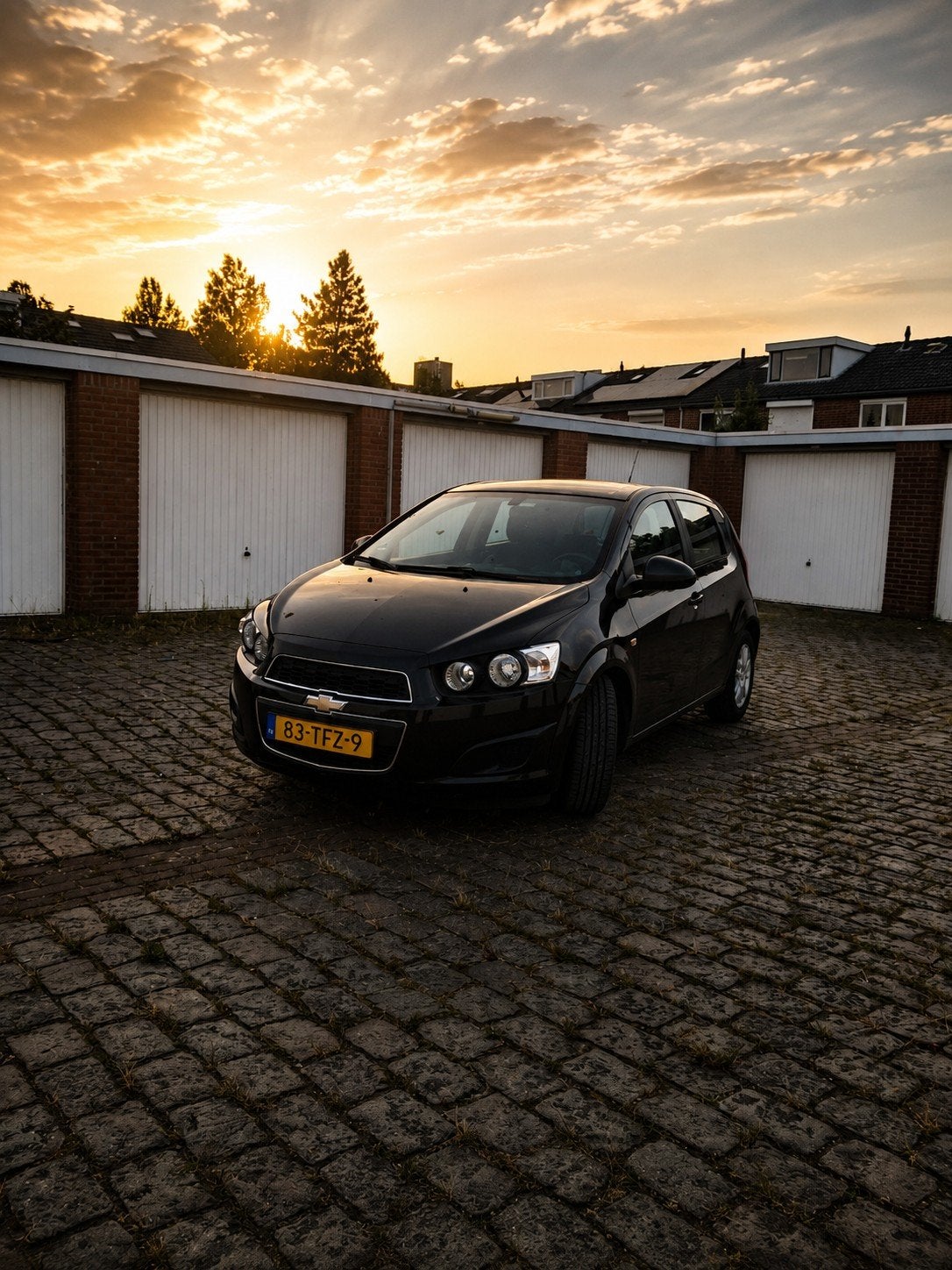 Chevrolet Aveo 1.4 LT Airco - Cruise - VLDG ONDH, Auto's, Chevrolet, Stof, Zwart, Handgeschakeld, Particulier