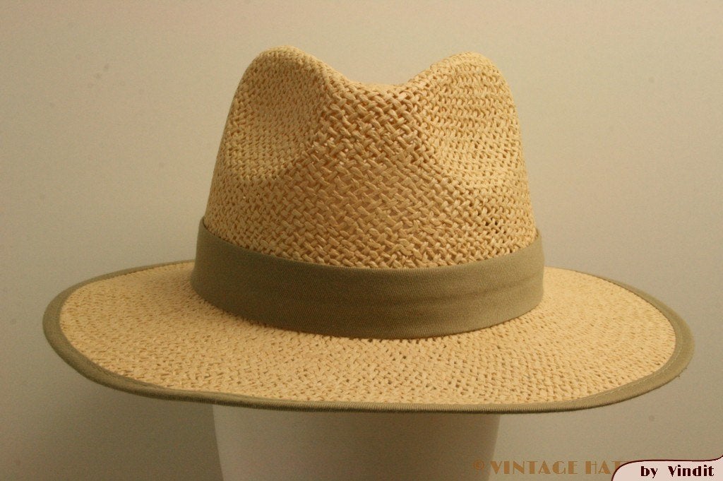 zomer Gleufhoed Hawkins beige open 56-58 NEW 1 size fits all, Hoed, Hawkins, Nieuw, One size fits all