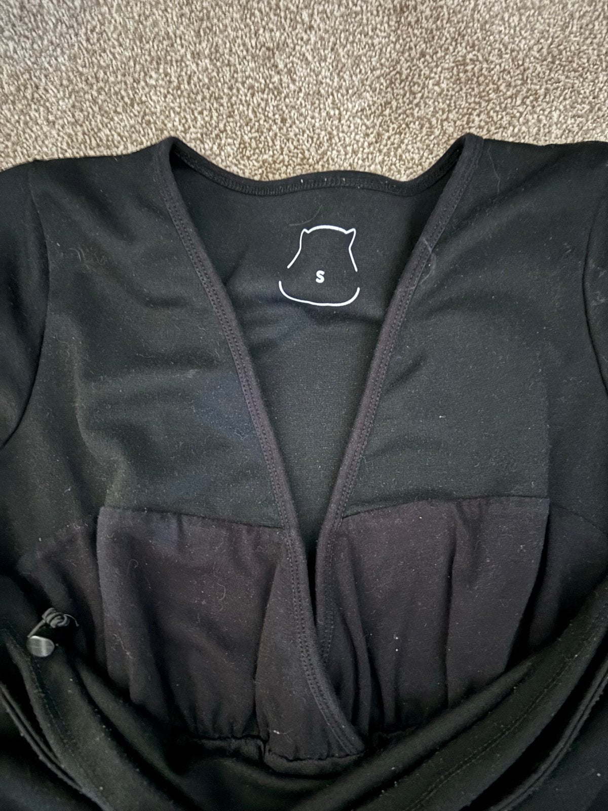 Zwart Womboo voedingsshirt maat S, Zwart, Ophalen of Verzenden, Zo goed als nieuw, Knielengte