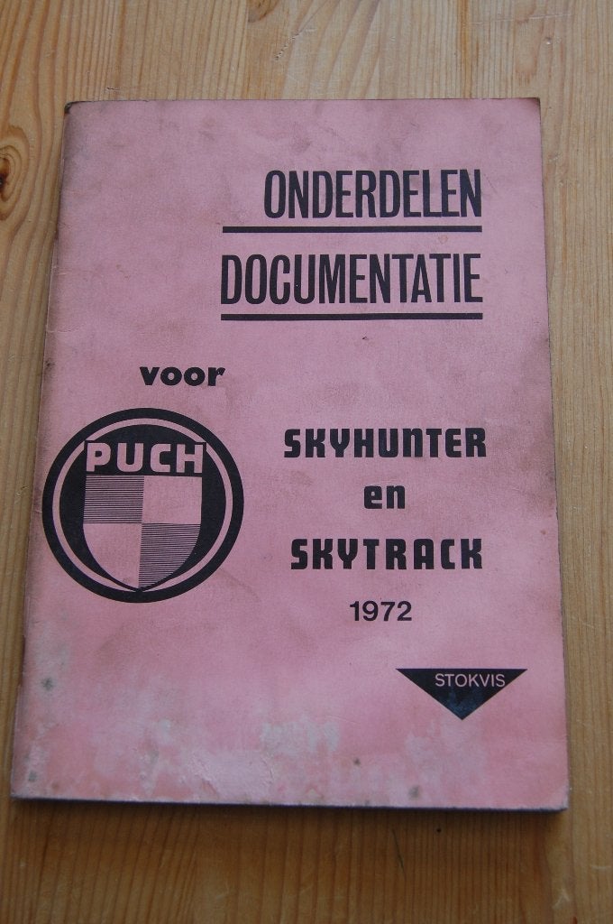 Puch Skyhunter en Skytrack onderdelenboek 1972, Fietsen en Brommers, Ophalen of Verzenden, Nieuw